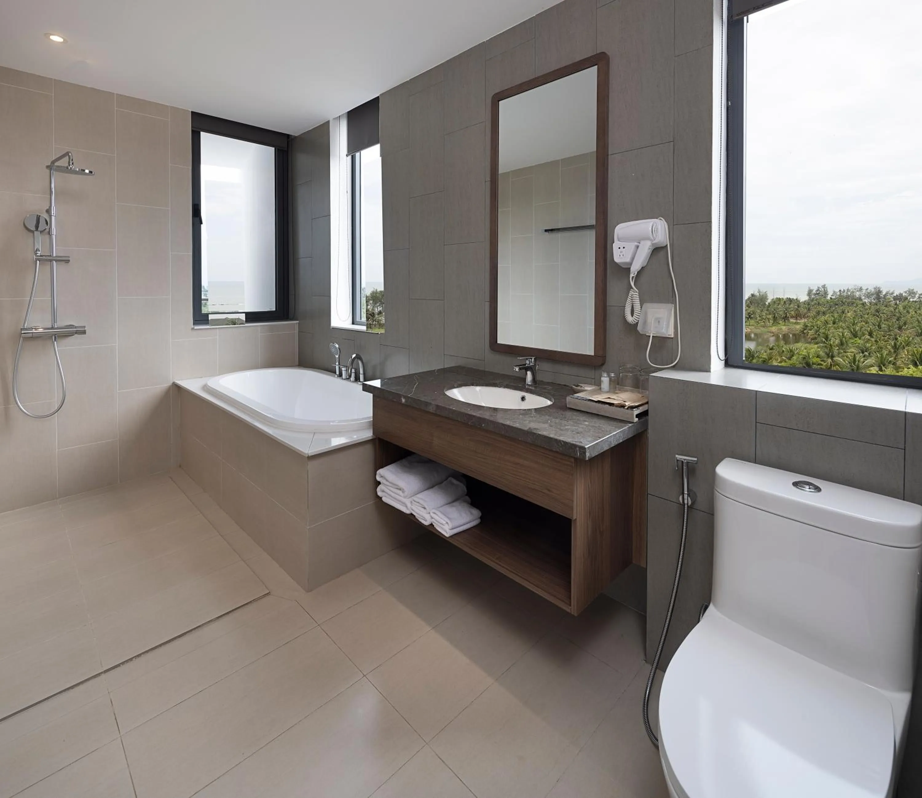 Bathroom in Le Palmier Ho Tram Resort - Beachfront with Private Beach