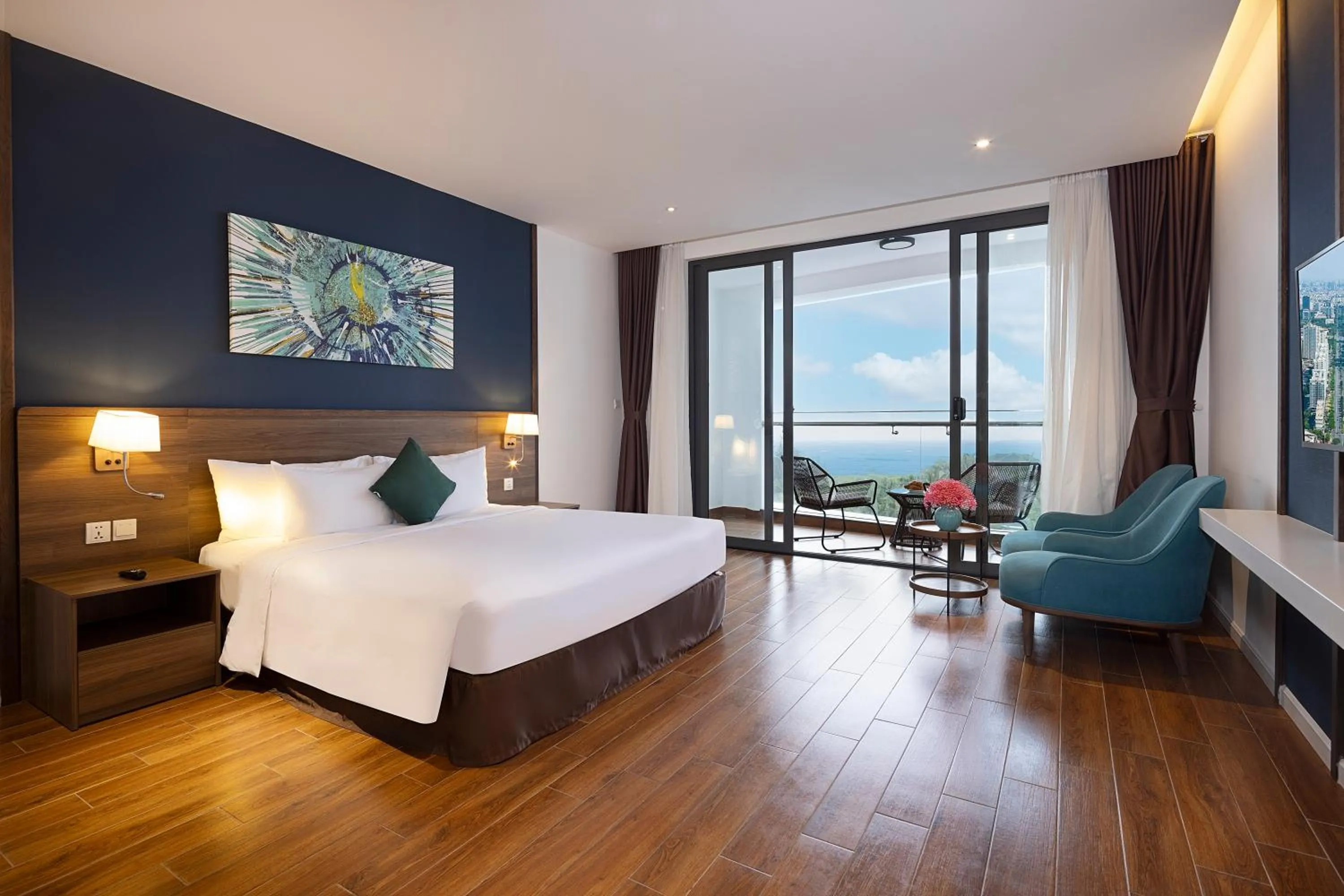 Living room, Bed in Le Palmier Ho Tram Resort - Beachfront with Private Beach