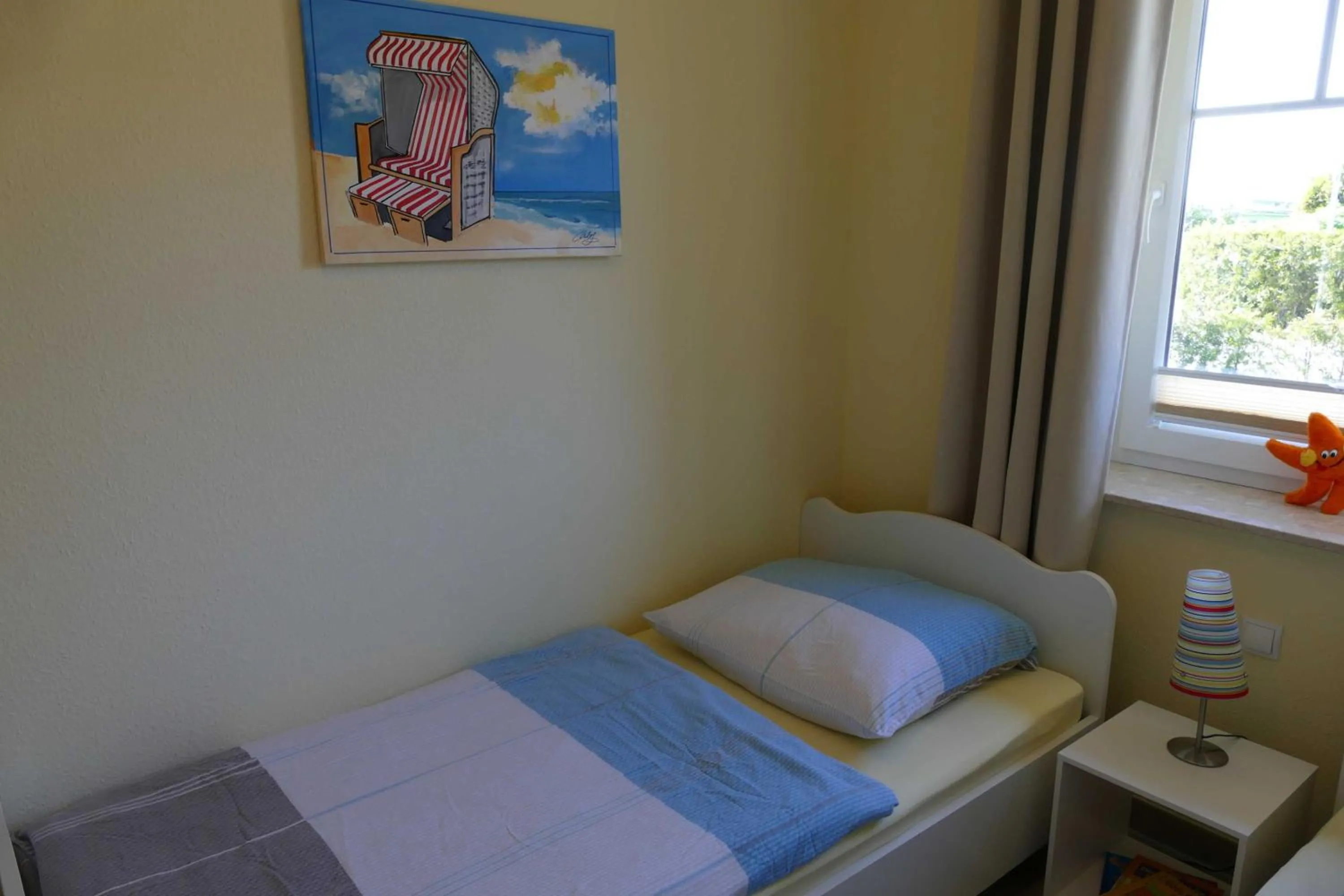 Bed in Haus am Deich Feriendomizil mit Terrasse