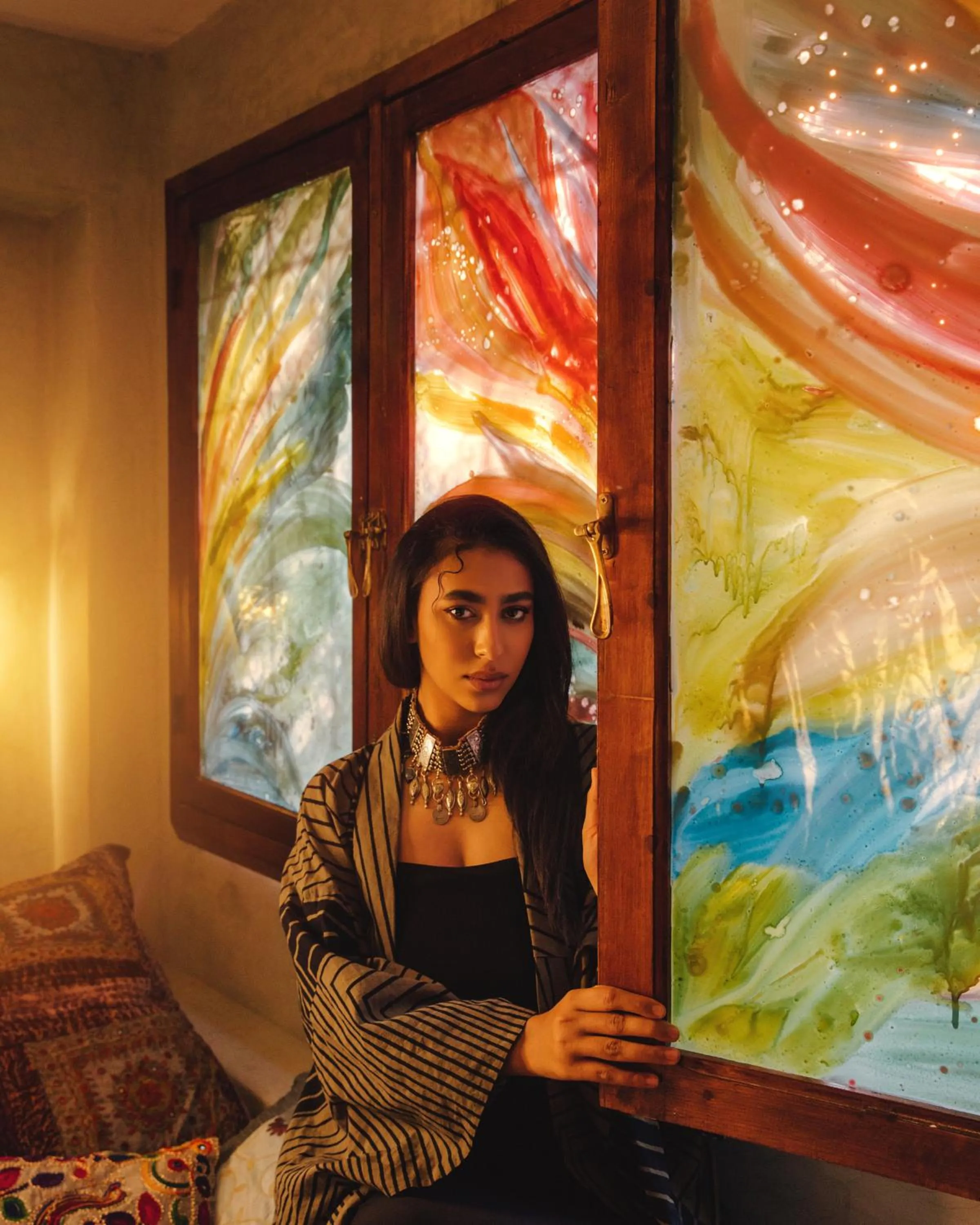 Bed in Riad Persephone