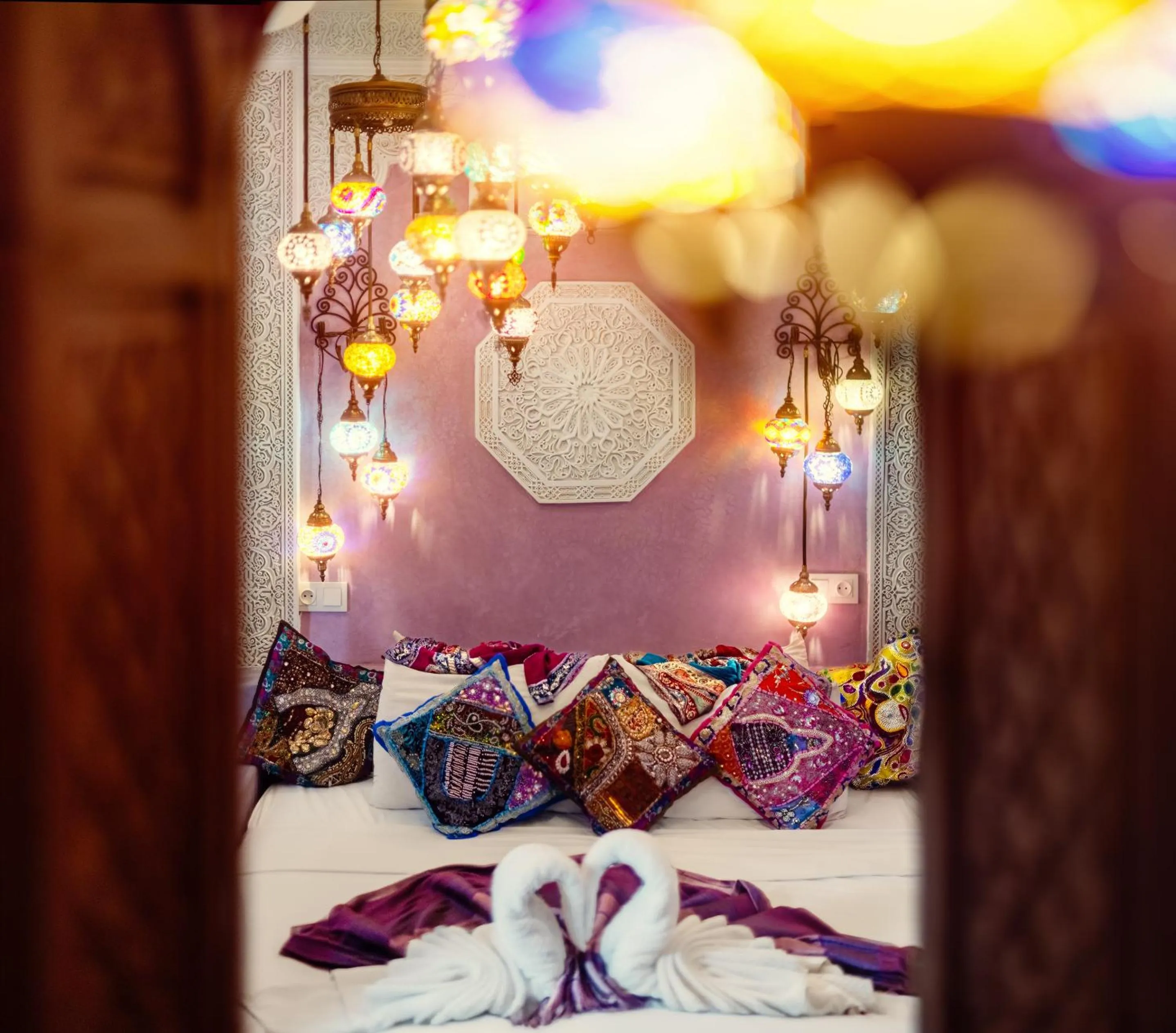 Bed in Riad Persephone