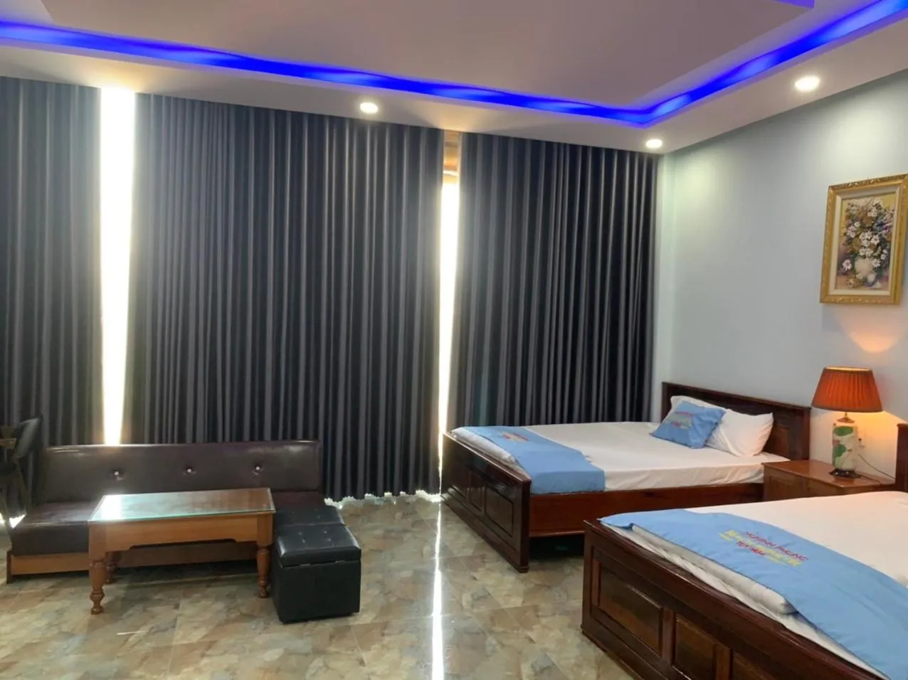 Bed in Khách sạn Nghinh Phong Beach Tuy Hòa