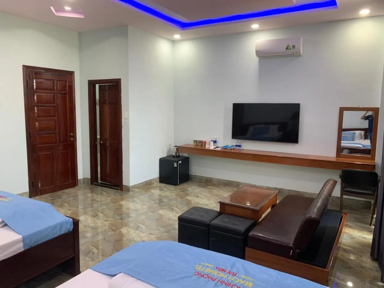 Bed in Khách sạn Nghinh Phong Beach Tuy Hòa