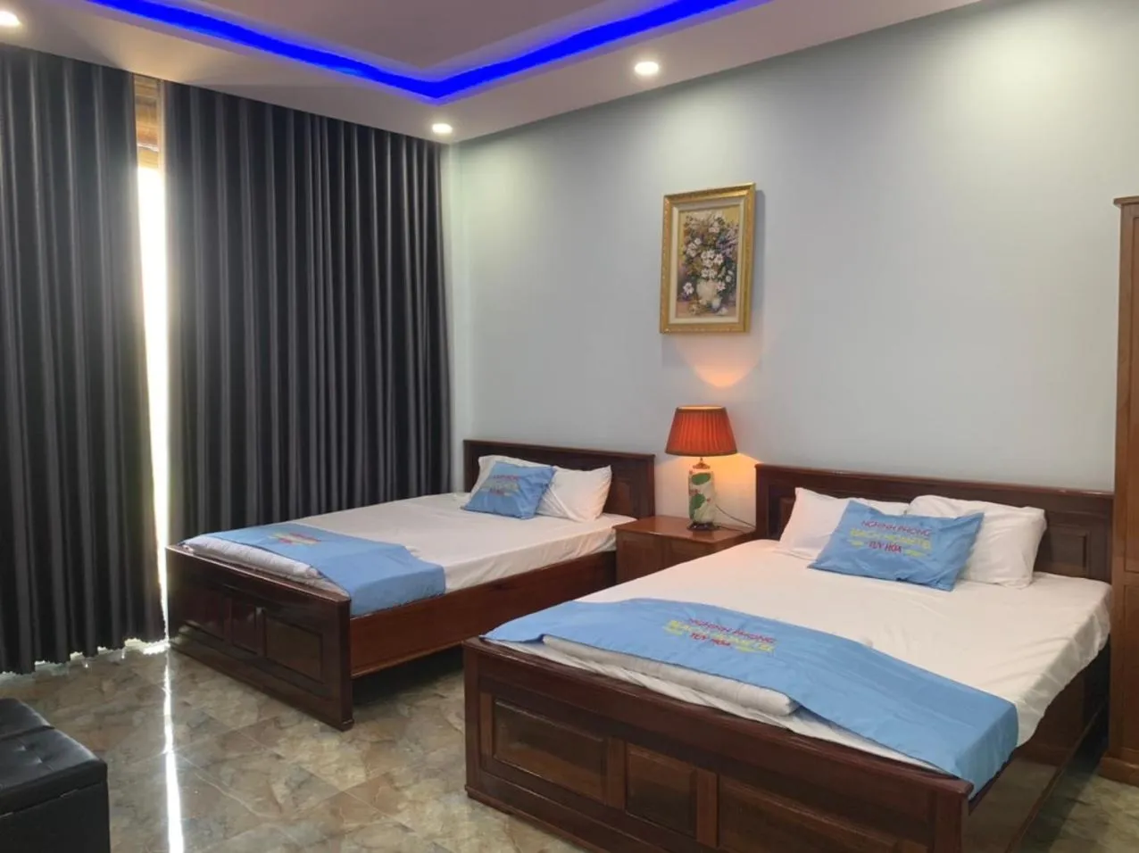 Bed in Khách sạn Nghinh Phong Beach Tuy Hòa