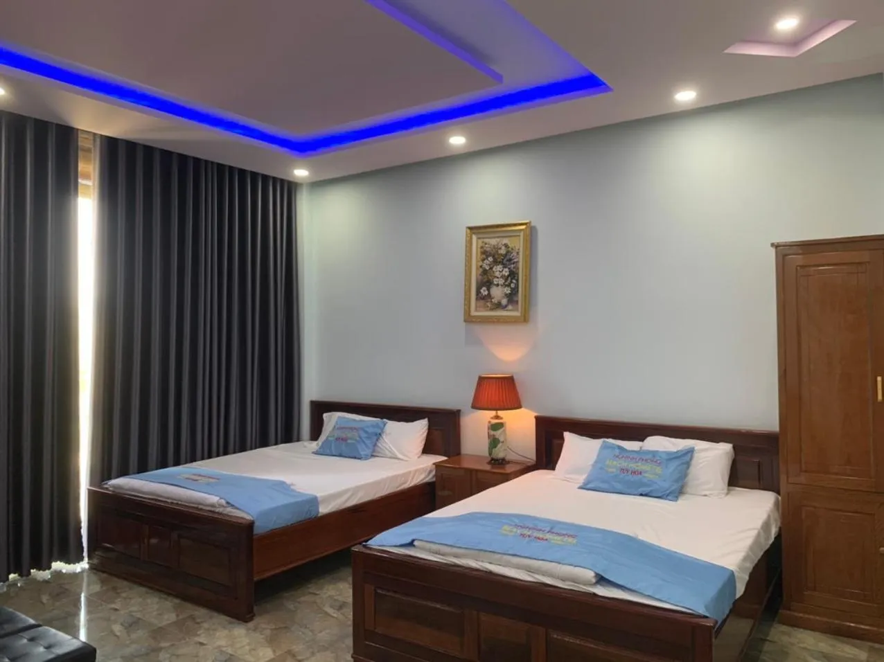 Bed in Khách sạn Nghinh Phong Beach Tuy Hòa