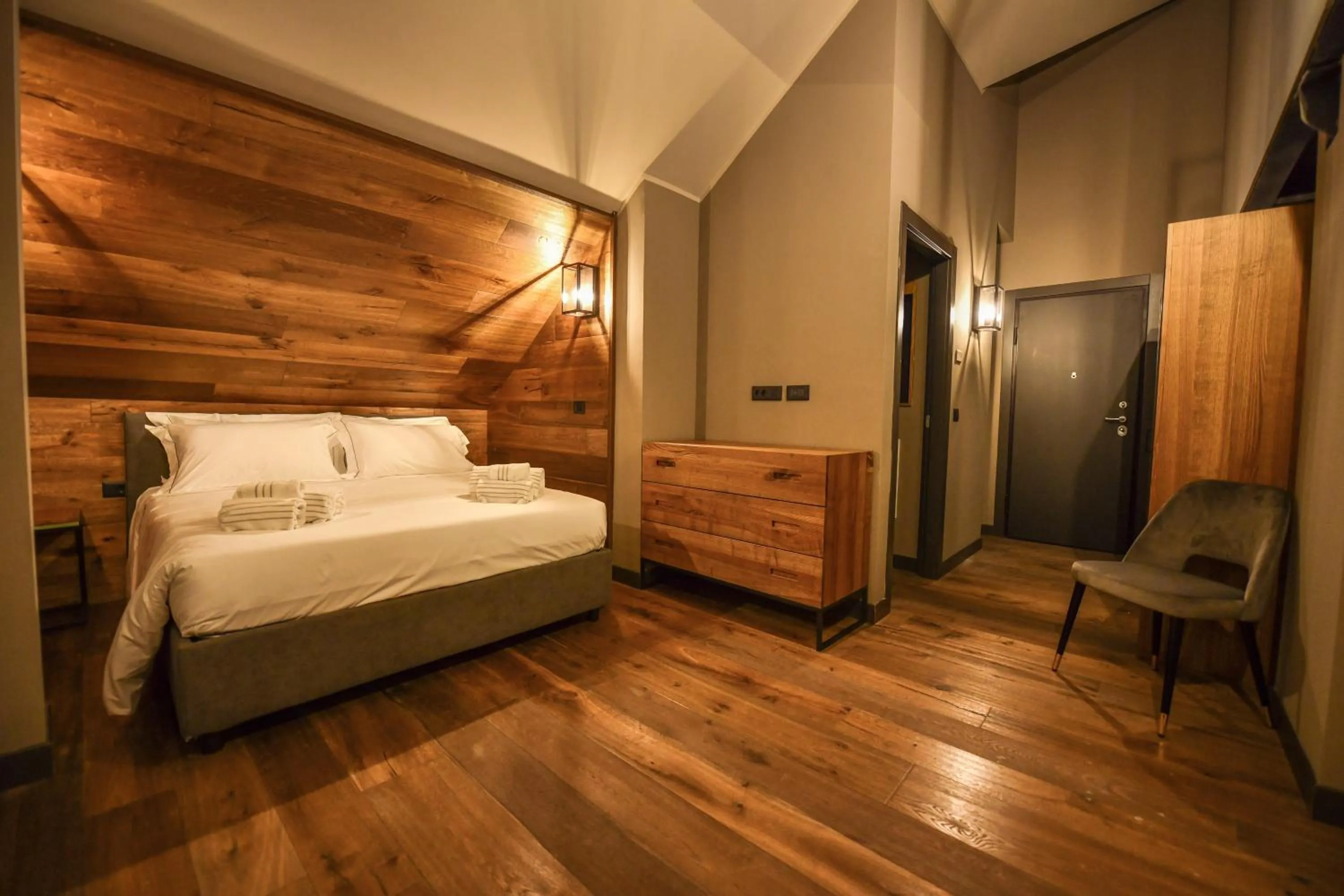 Bed in Chalet Everest - Luxury Apartments