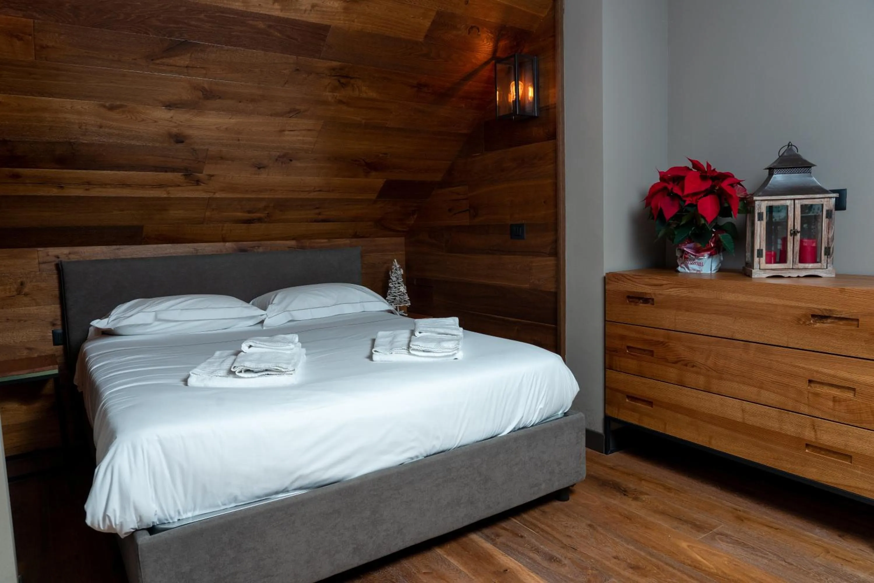 Bed in Chalet Everest - Luxury Apartments