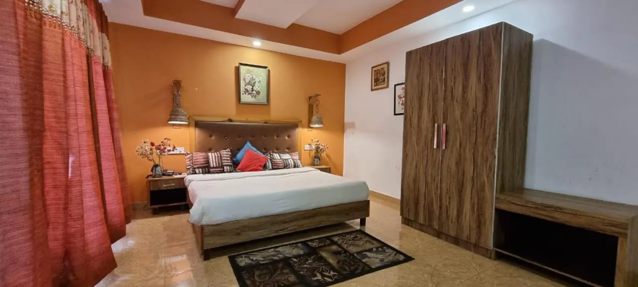 Bedroom, Bed in Nandini Villa Dharamshala