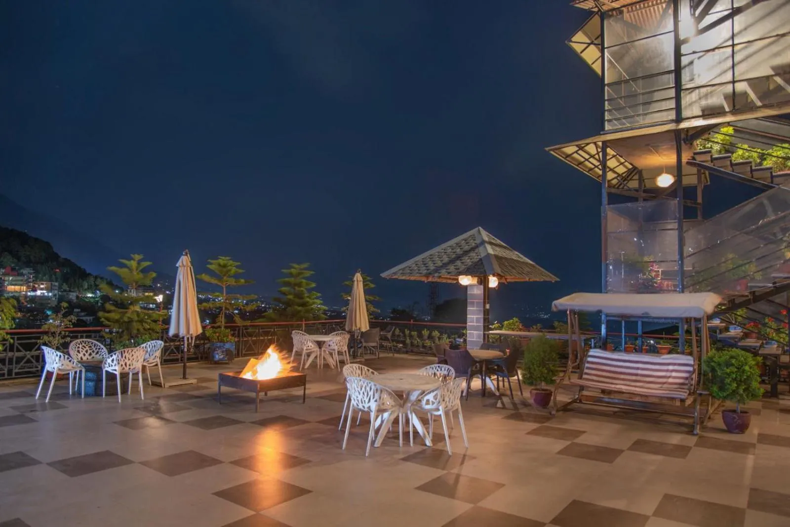 Balcony/Terrace in Nandini Villa Dharamshala