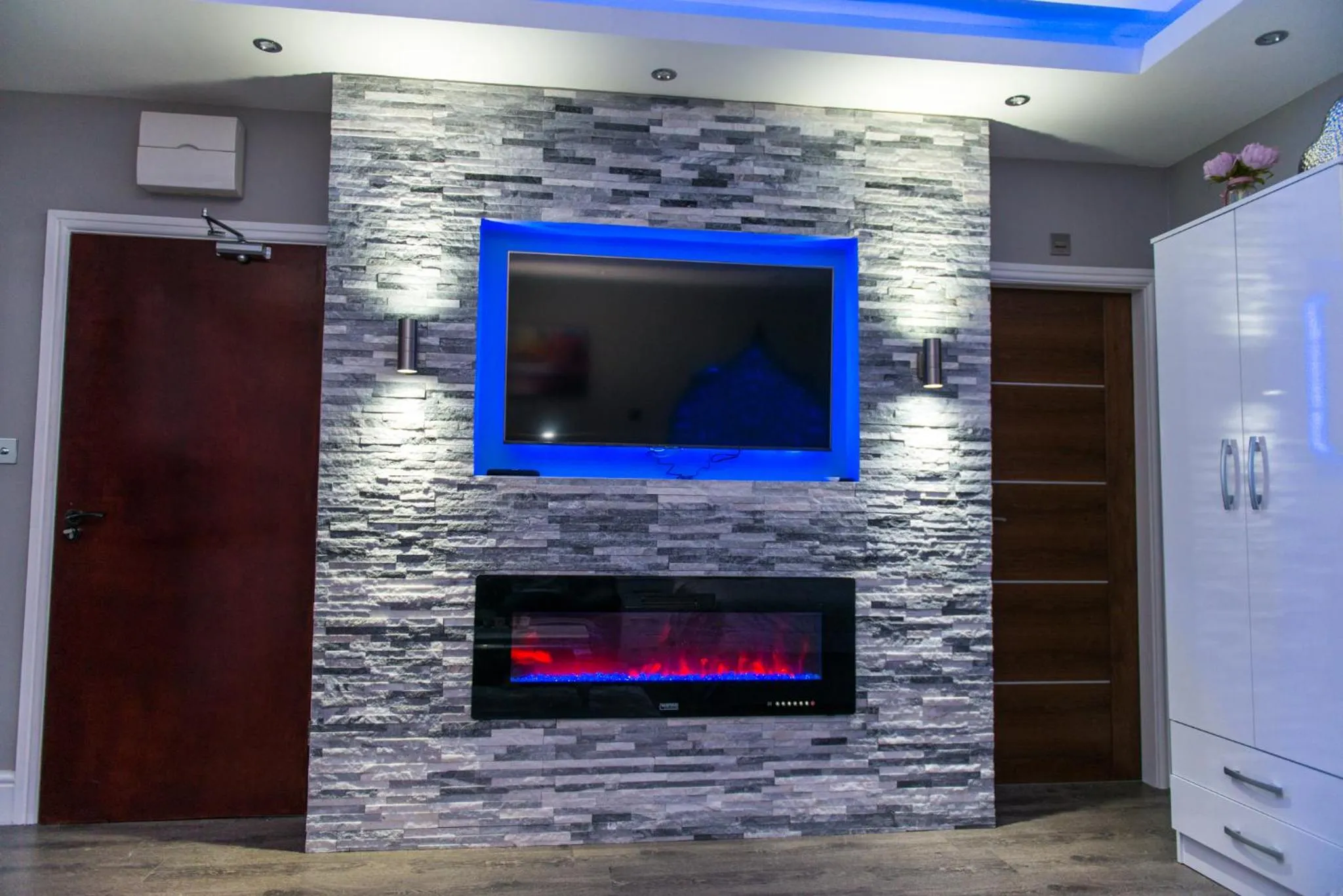 Living room in Aphrodite Suites Huddersfield