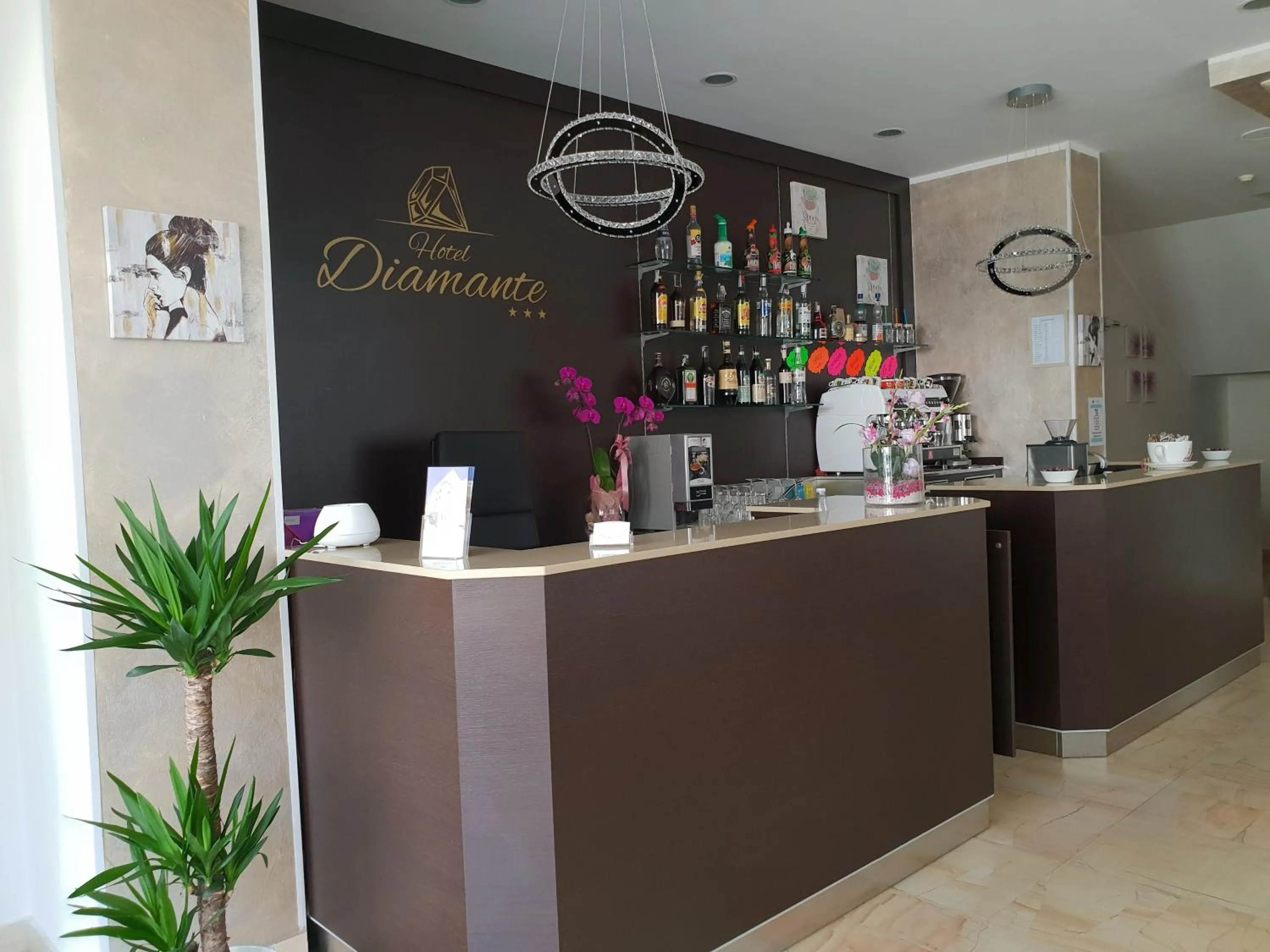 Lobby or reception in HOTEL DIAMANTE