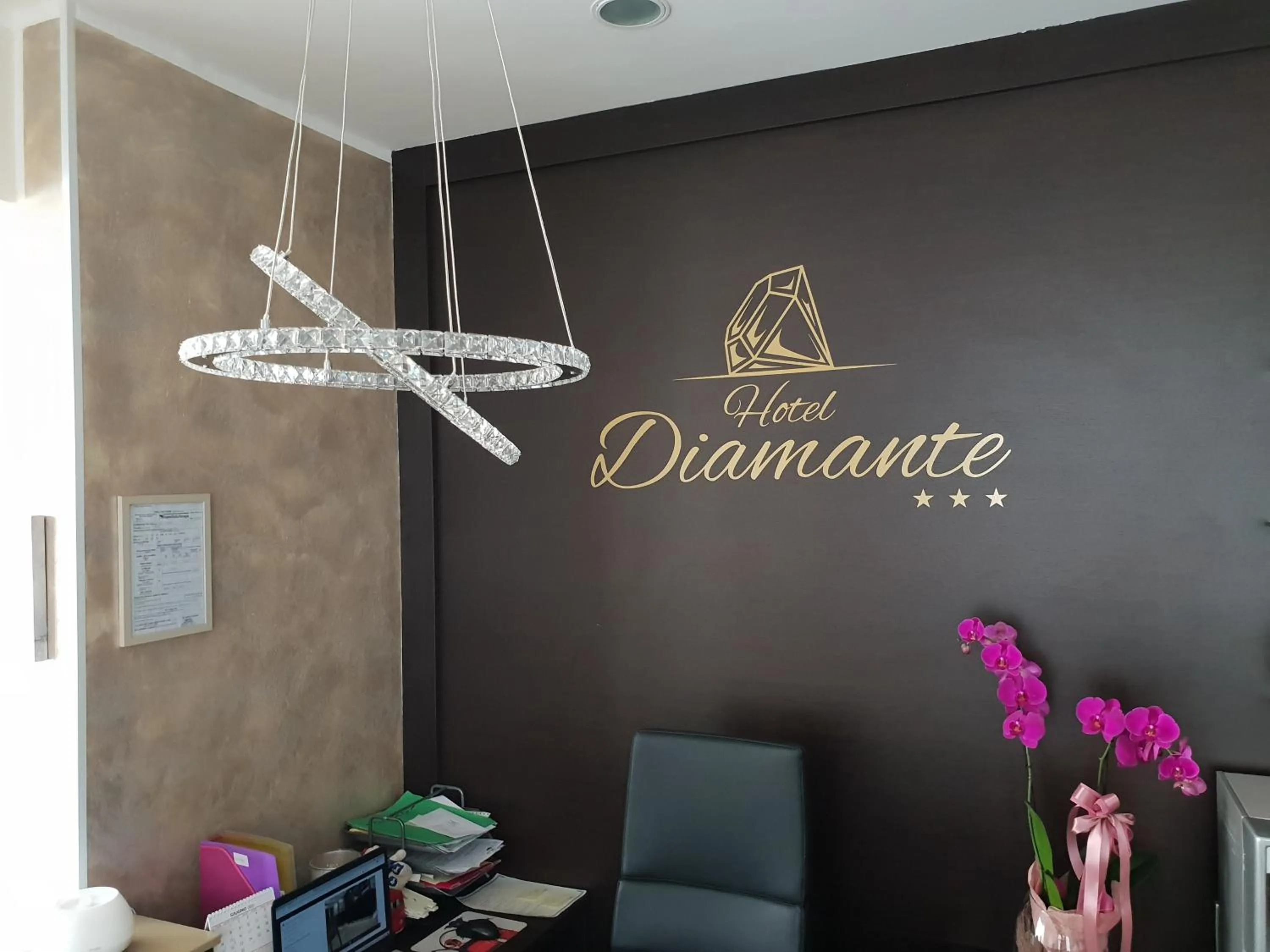 Lobby or reception in HOTEL DIAMANTE