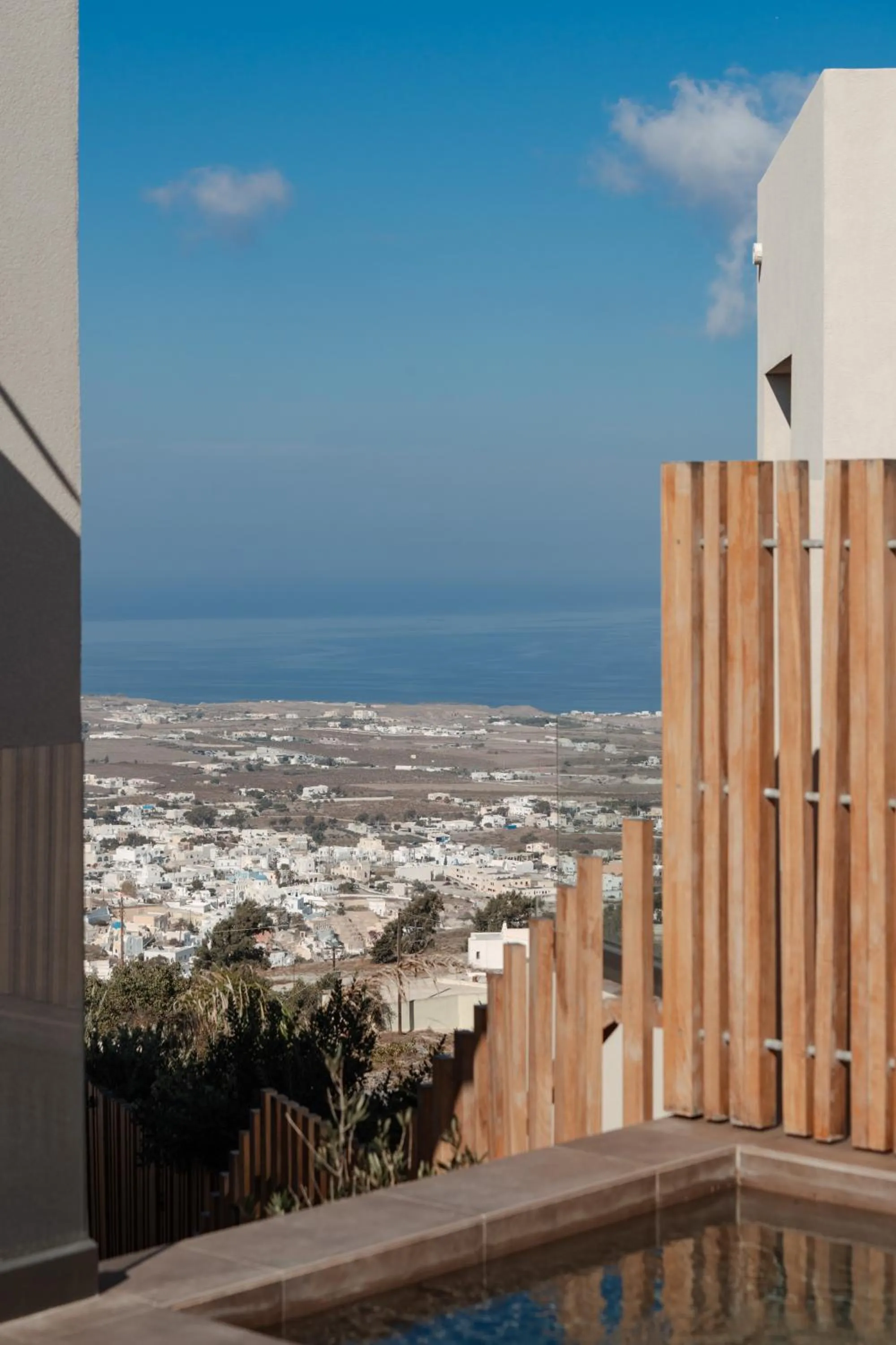 Landmark view in Apikia Santorini