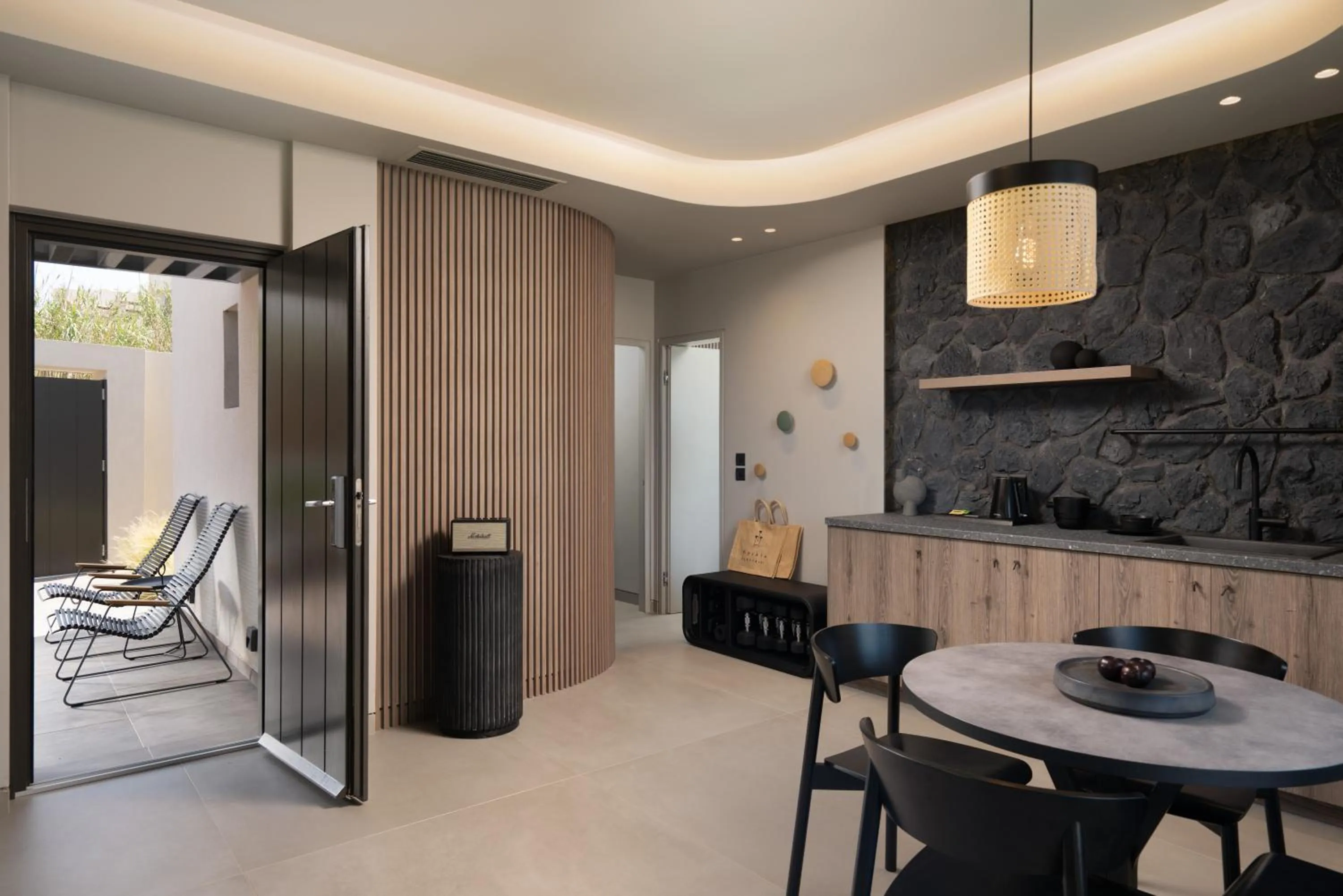 Living room in Apikia Santorini