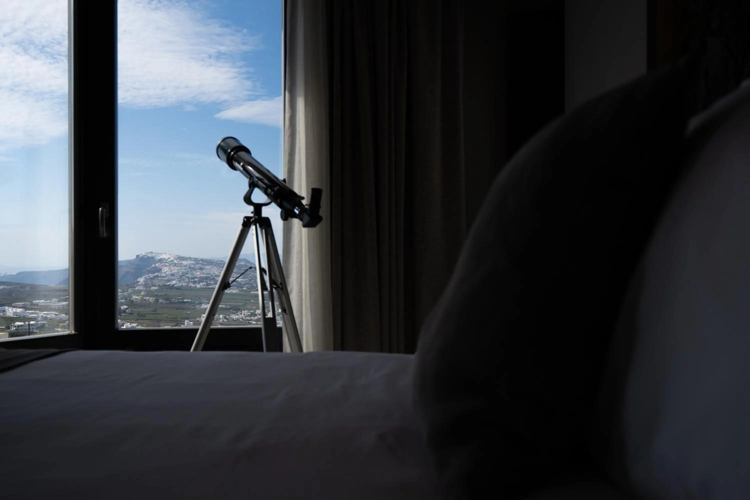 Bed in Apikia Santorini