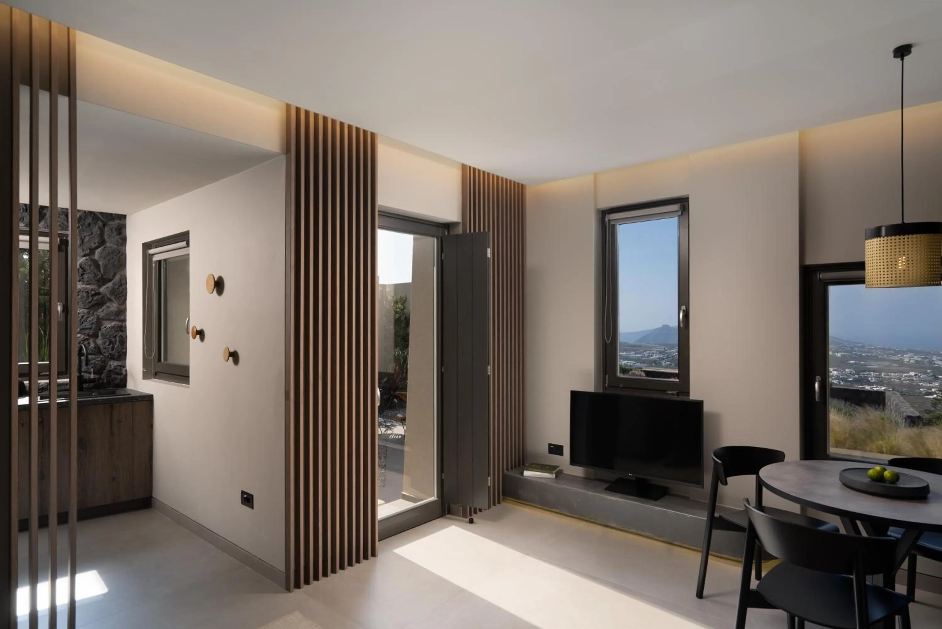 Living room in Apikia Santorini