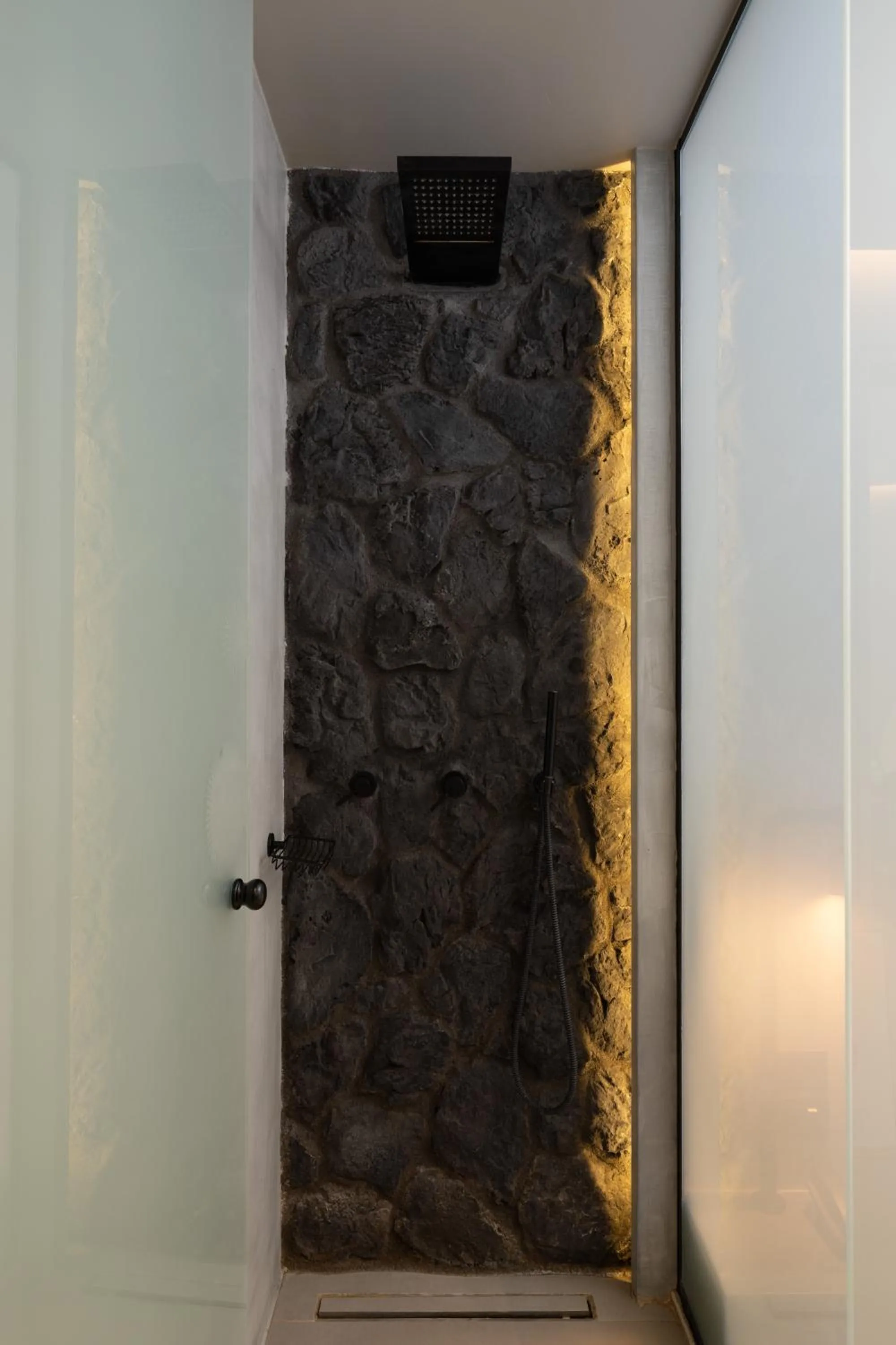 Shower in Apikia Santorini