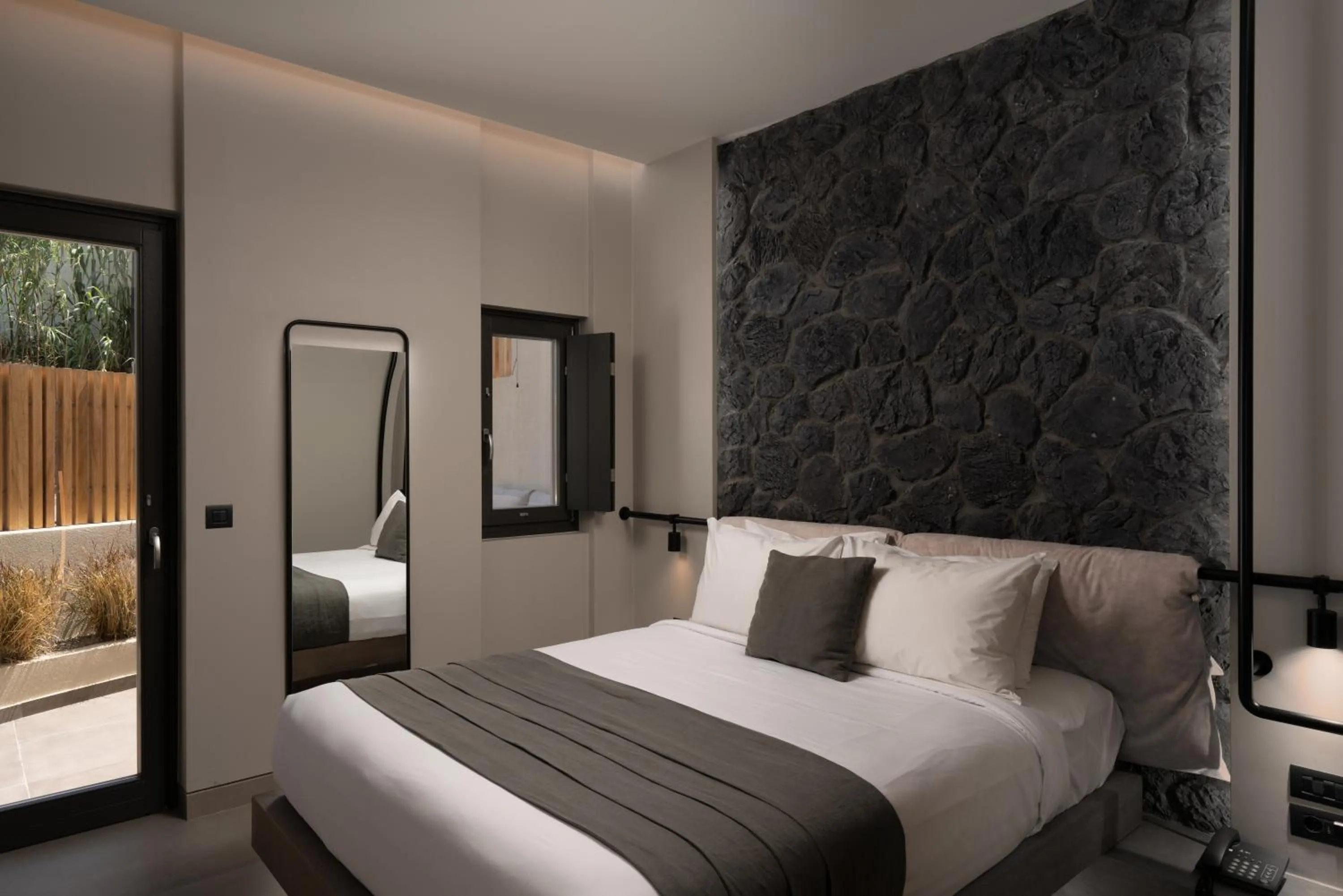 Bed in Apikia Santorini