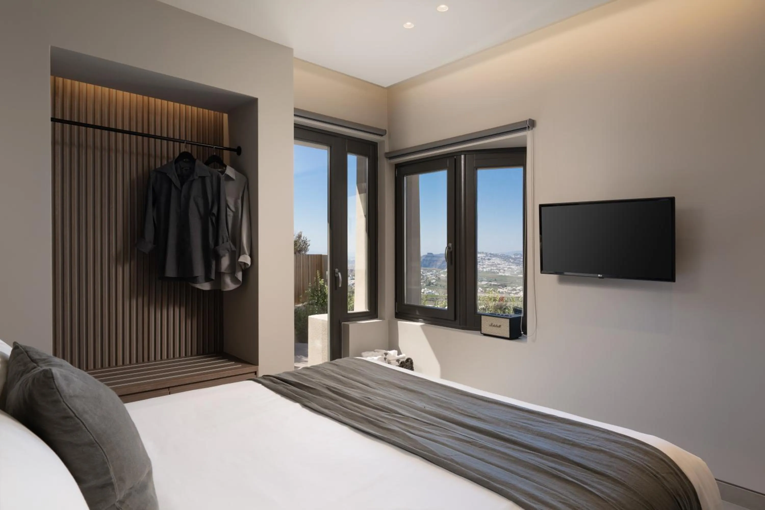 Bed in Apikia Santorini