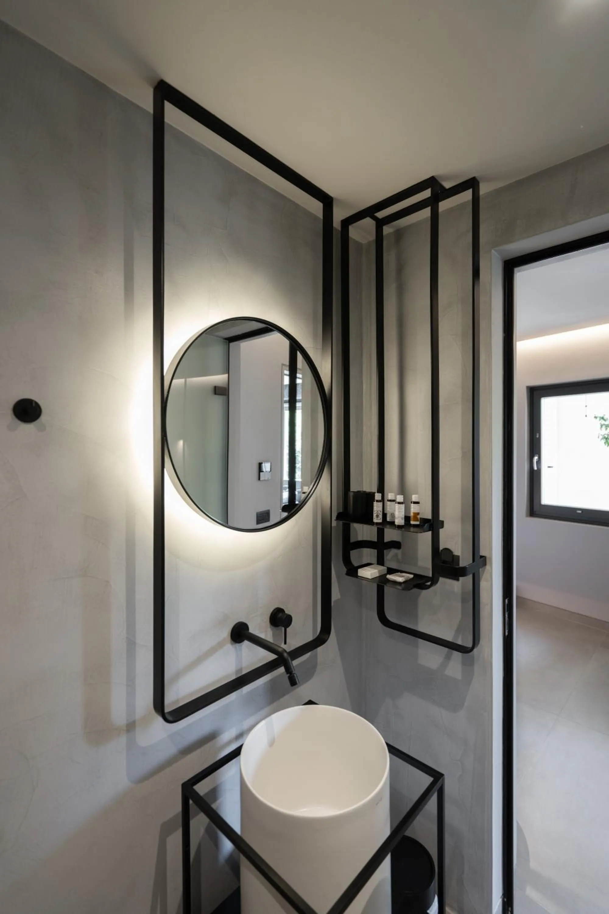 Shower in Apikia Santorini