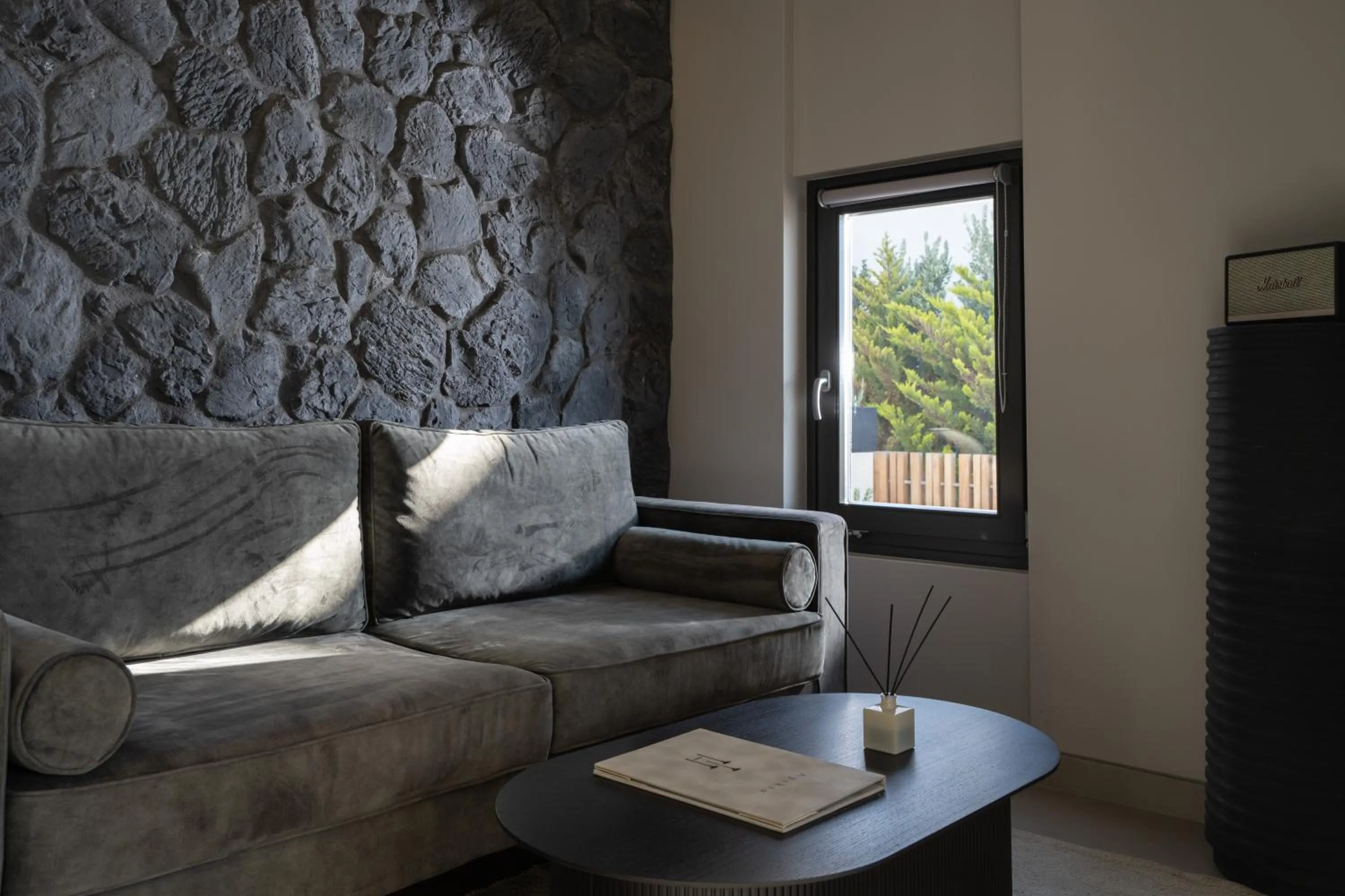 Living room in Apikia Santorini
