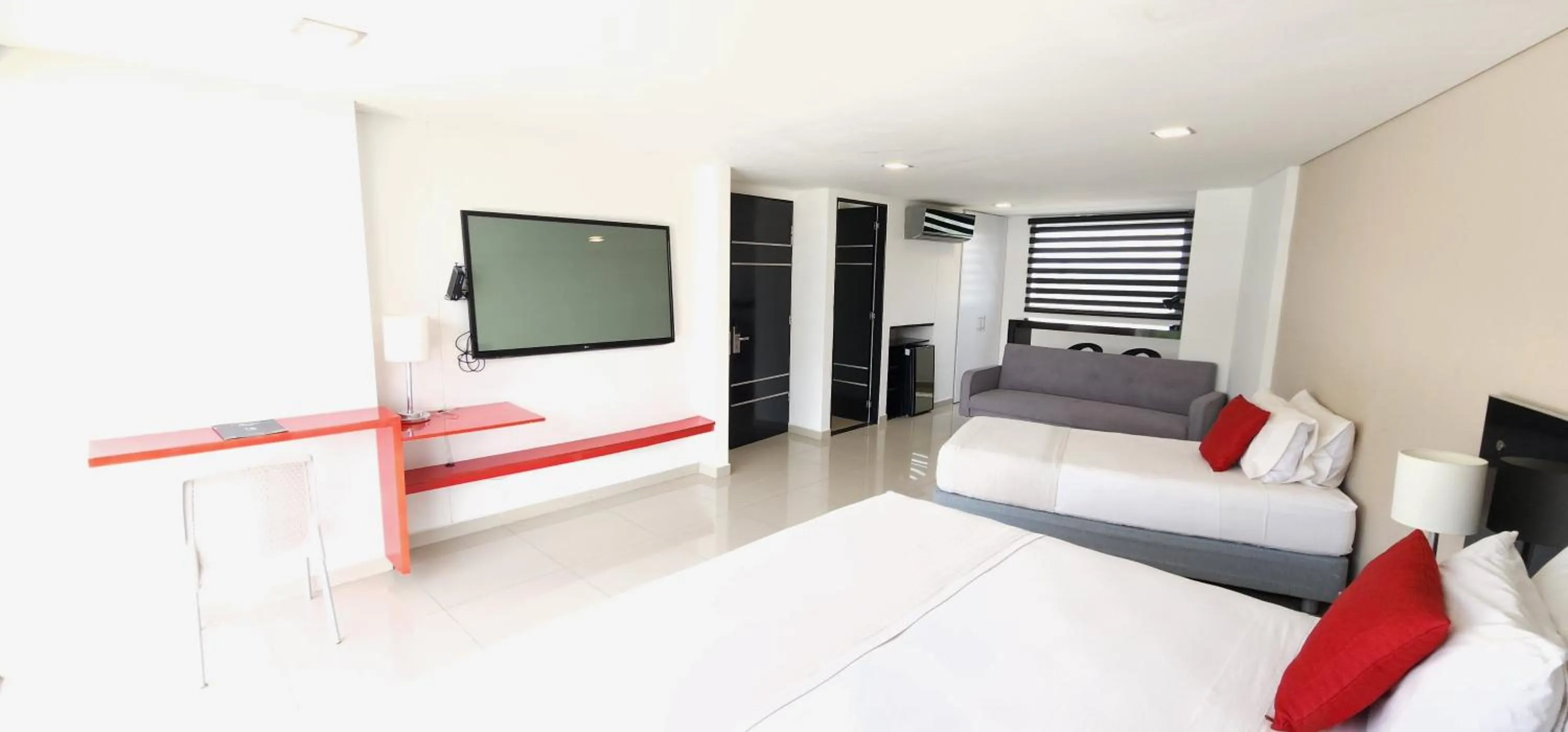 Bed in Hotel Blue 66