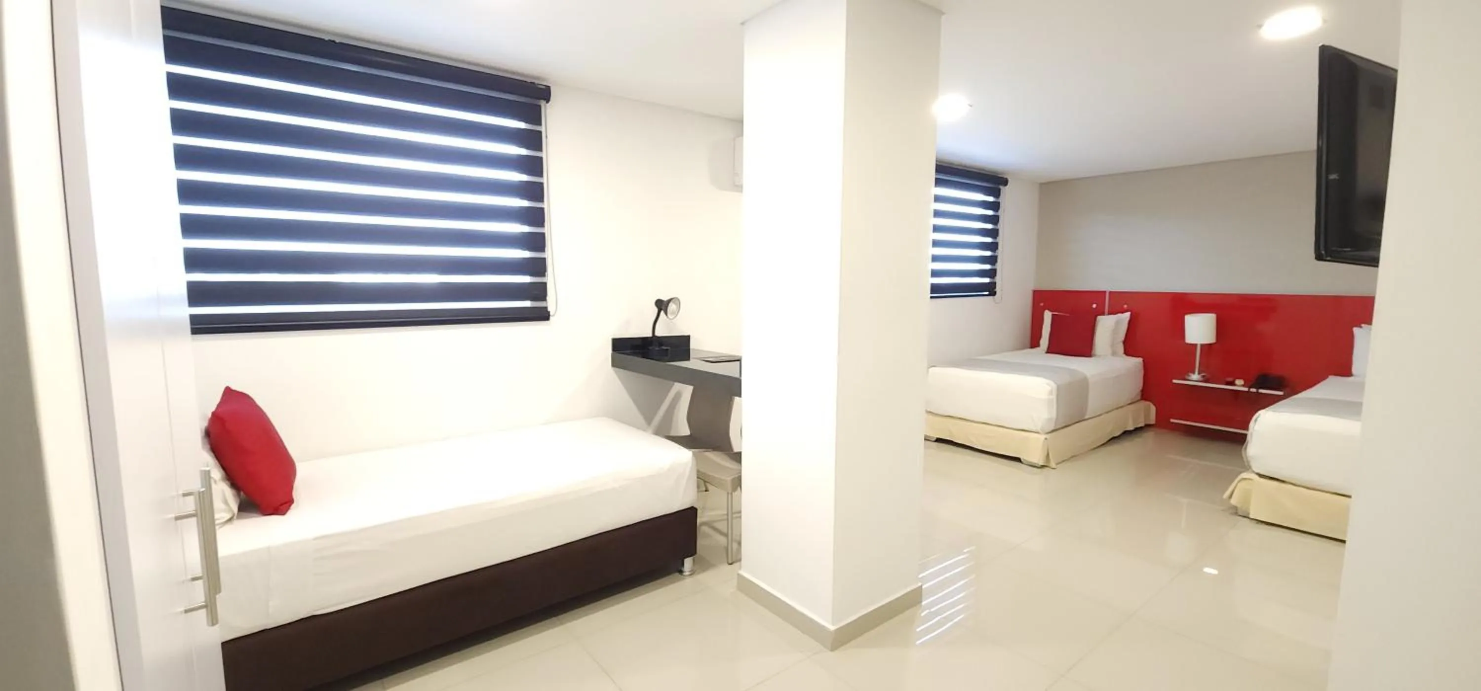 Bed in Hotel Blue 66