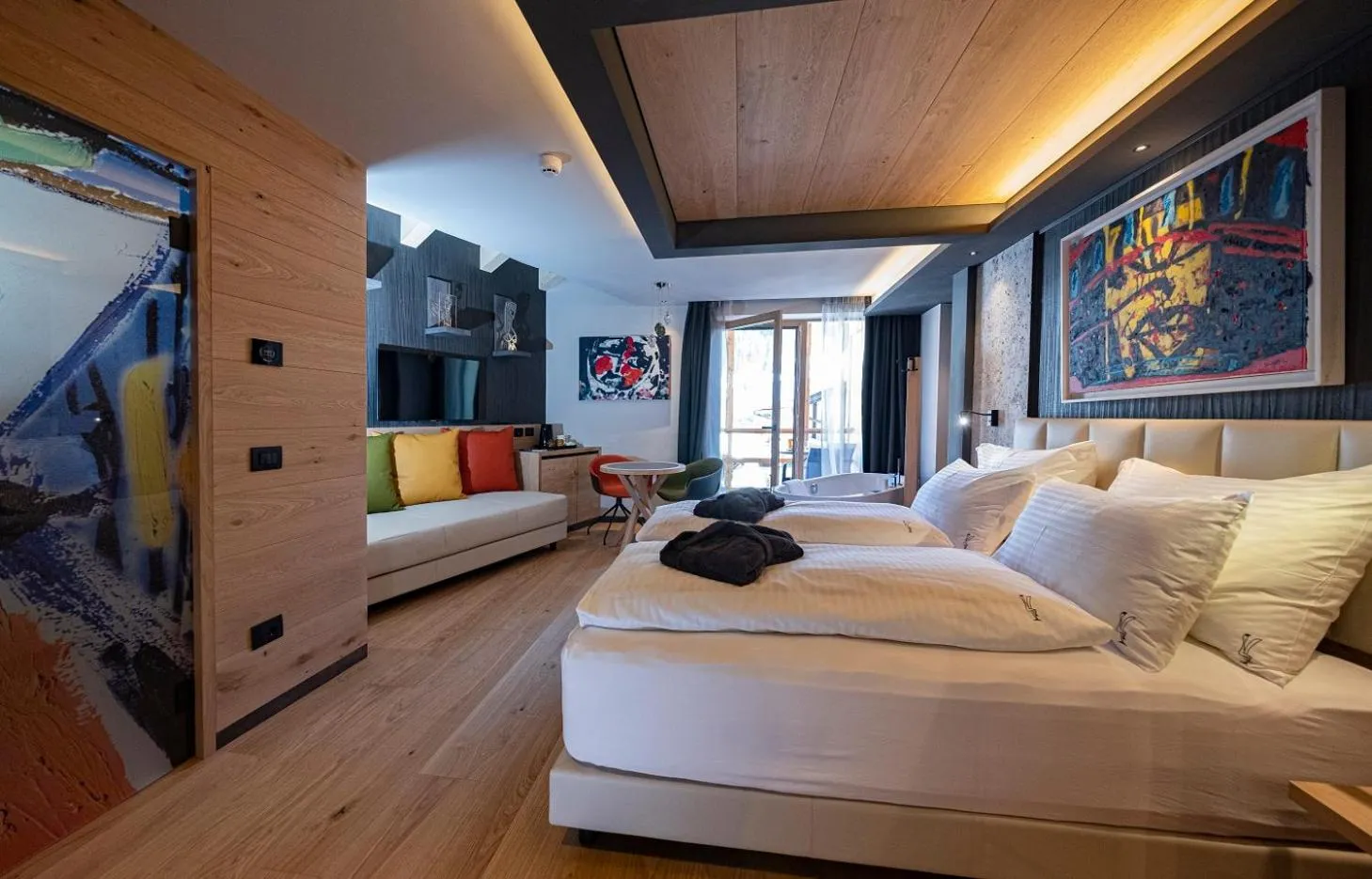 Bed in Locanda degli Artisti Art Hotel