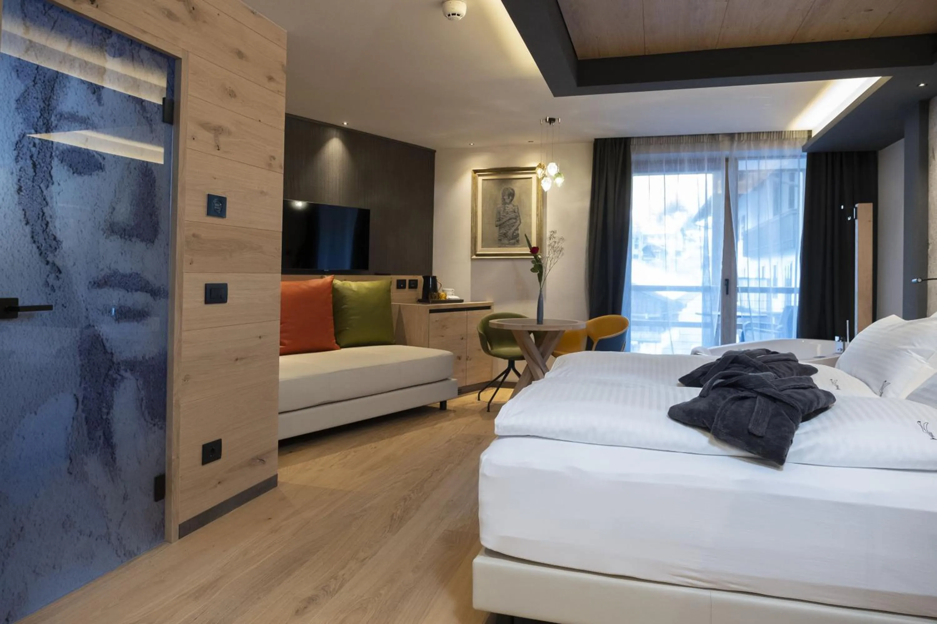 Bed in Locanda degli Artisti Art Hotel