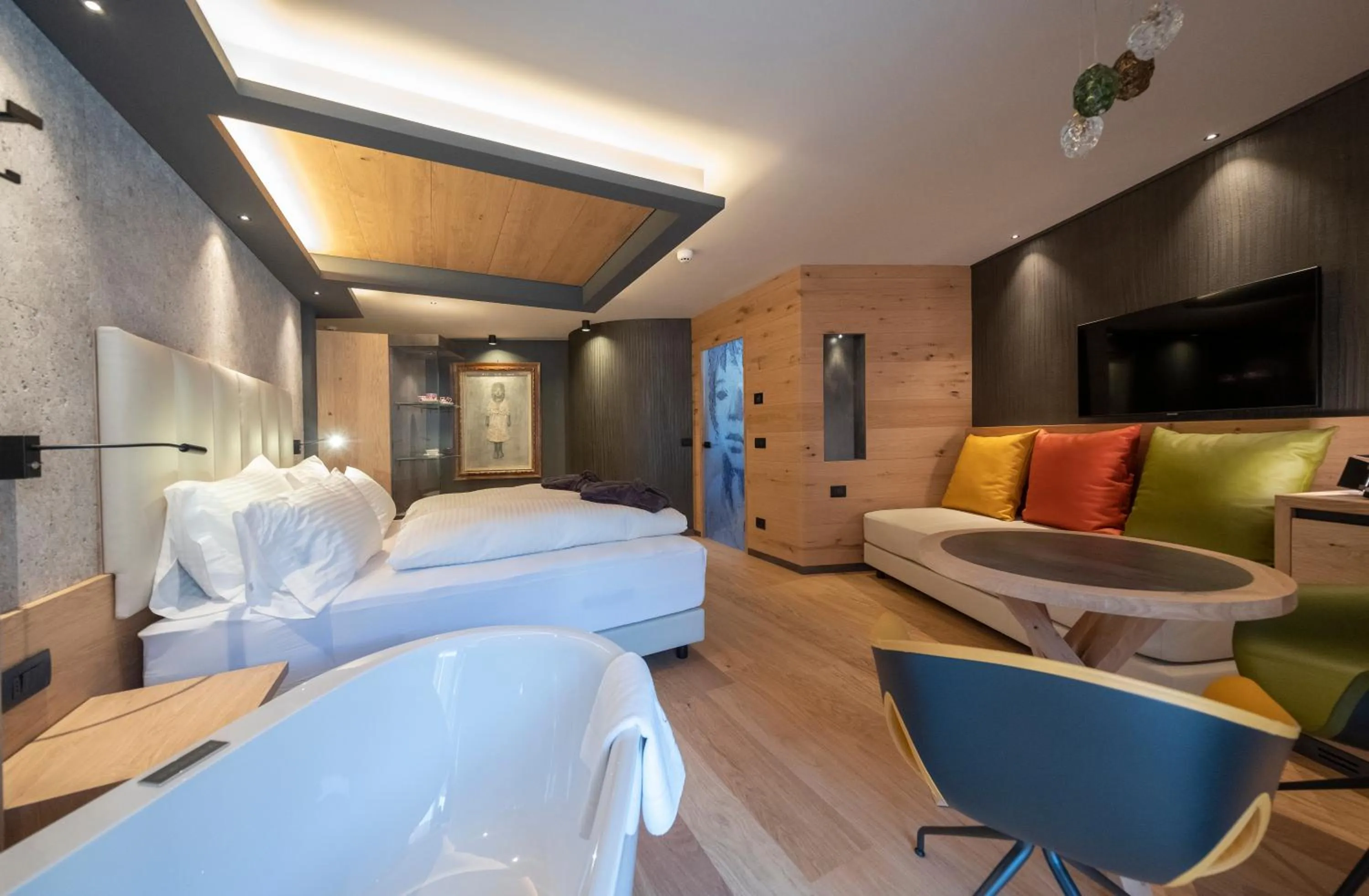 Bed in Locanda degli Artisti Art Hotel