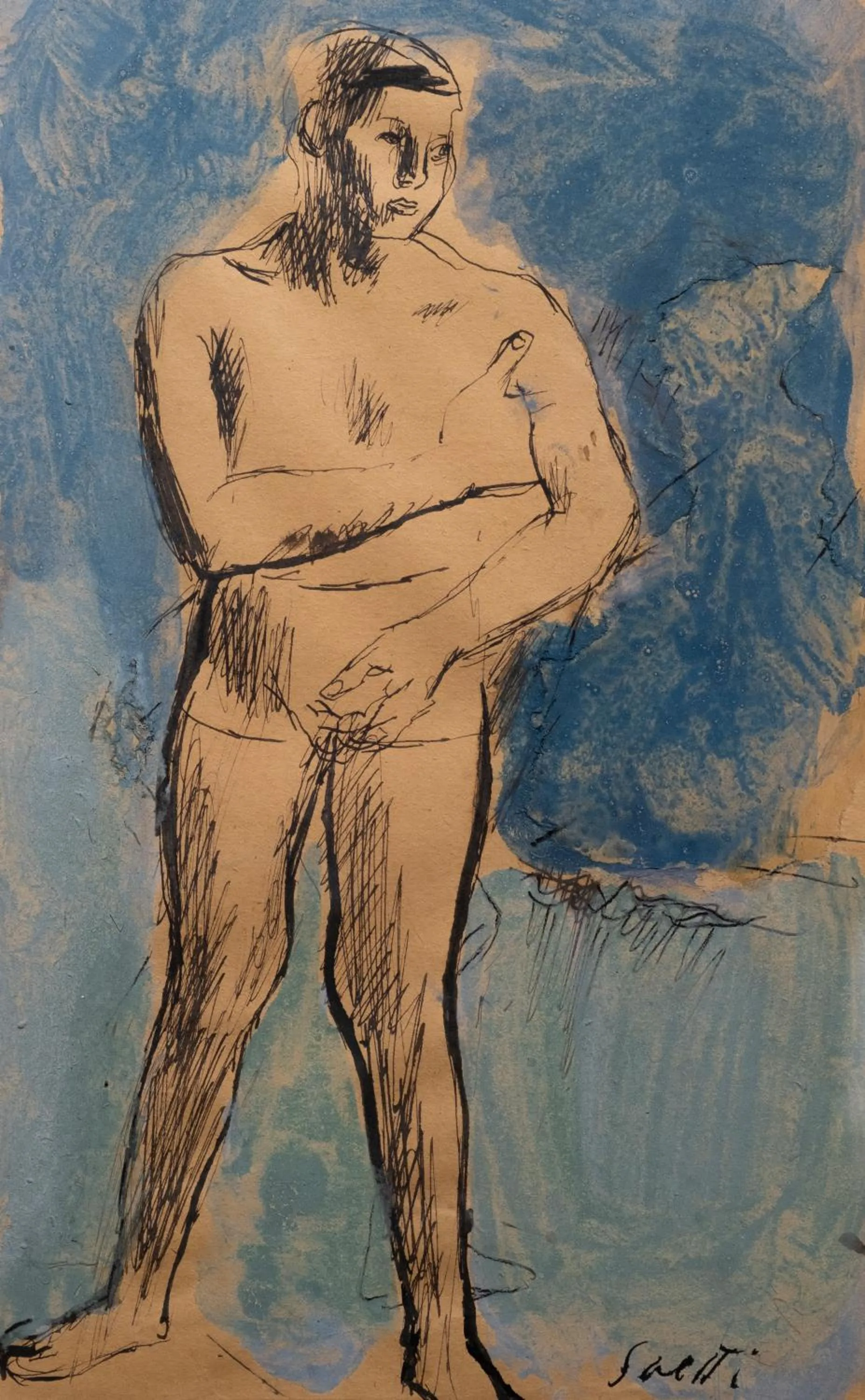 Decorative detail in Locanda degli Artisti Art Hotel