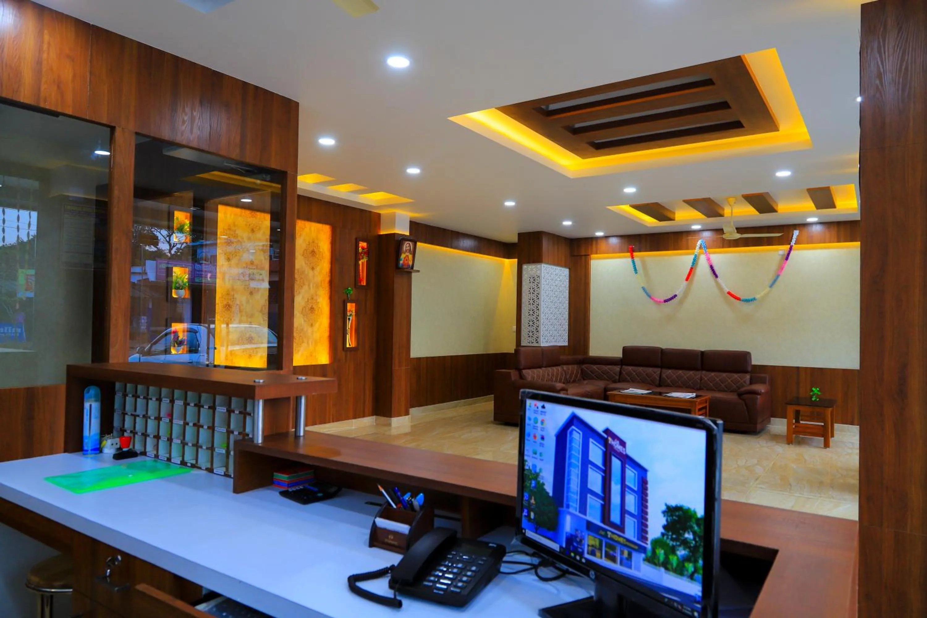 Lobby or reception in T Homes Thekkady