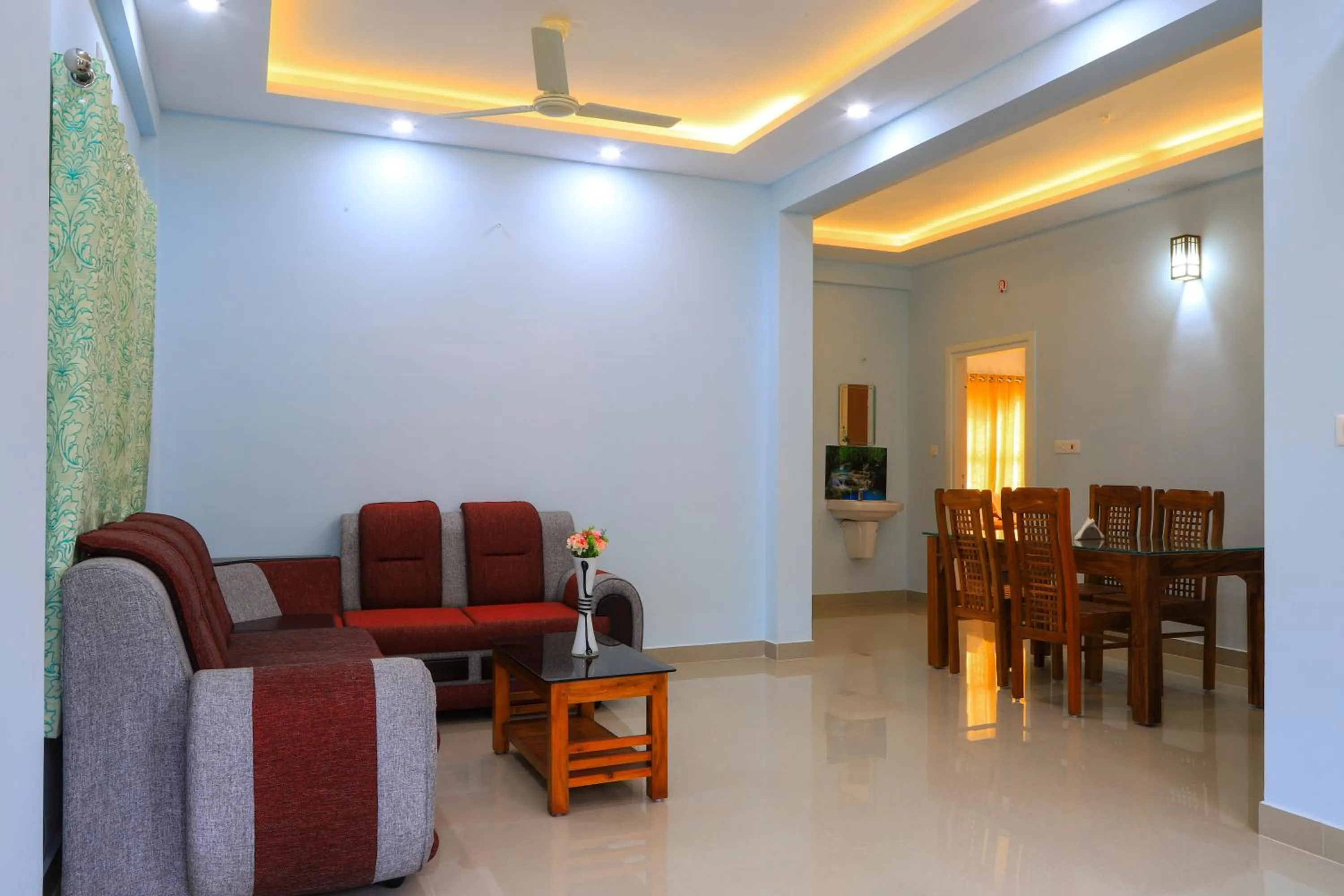 Living room in T Homes Thekkady
