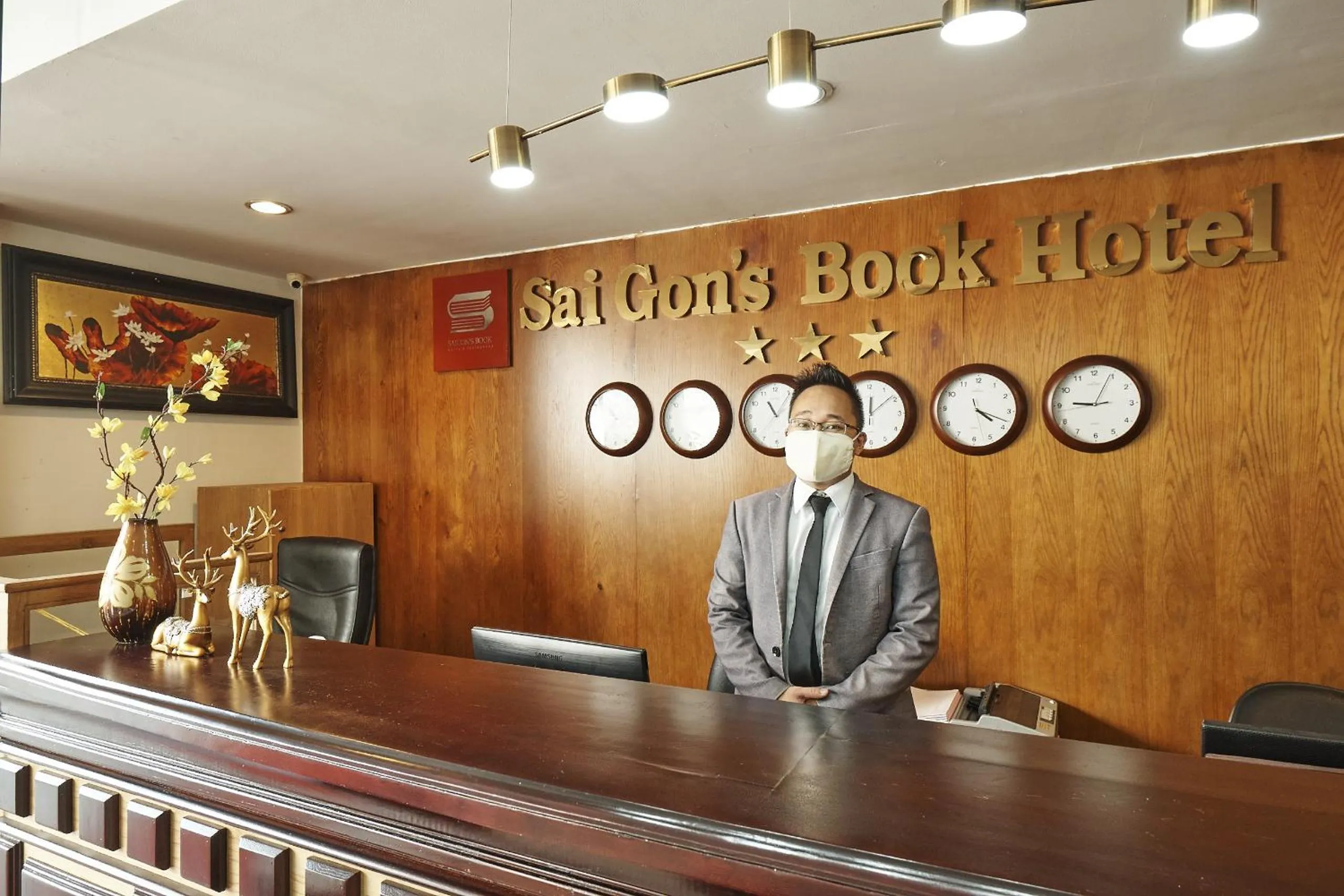 Staff in Sai Gon's Book Hotel - The Airport Front