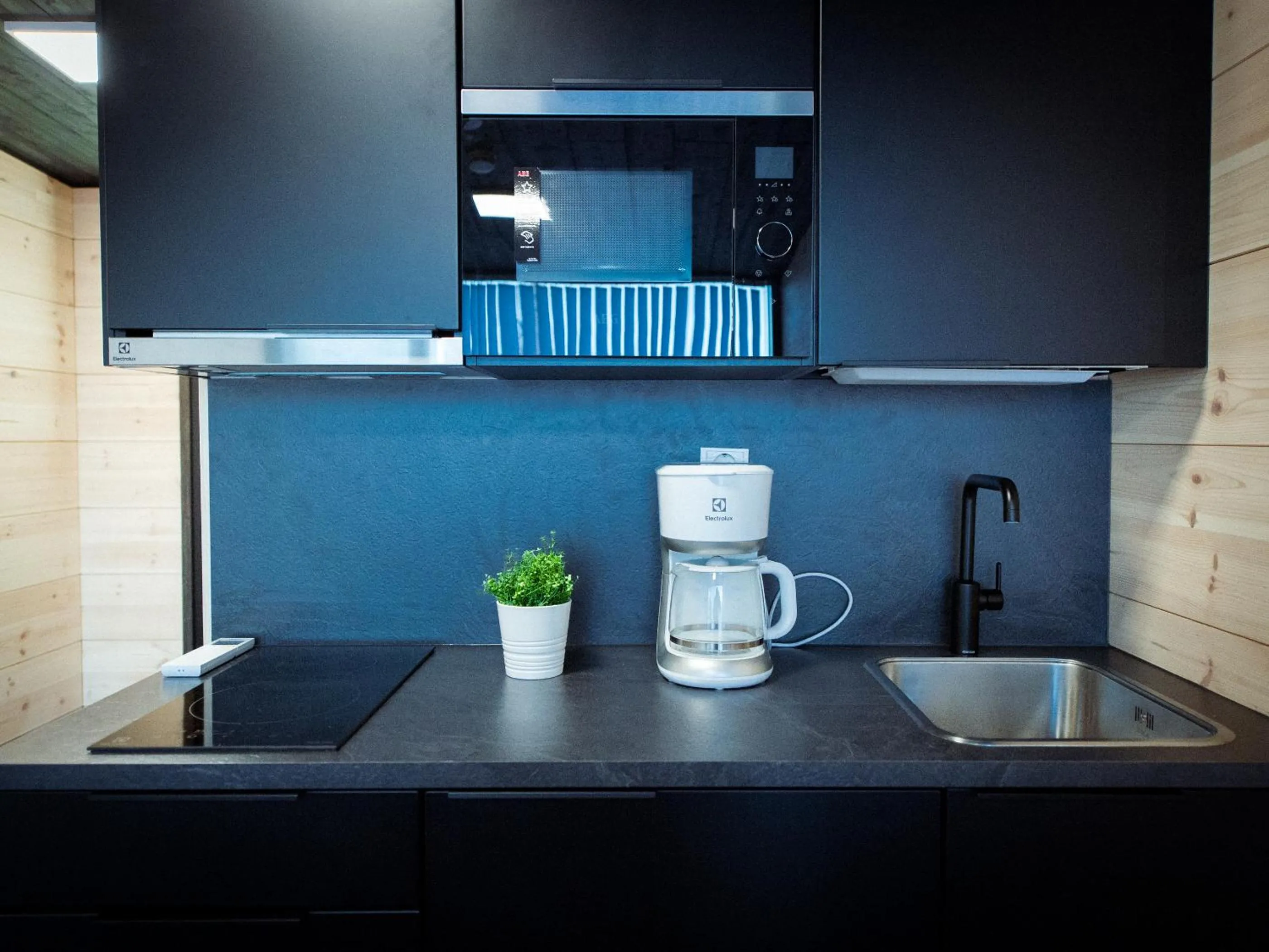 Kitchen or kitchenette in Black Hotel