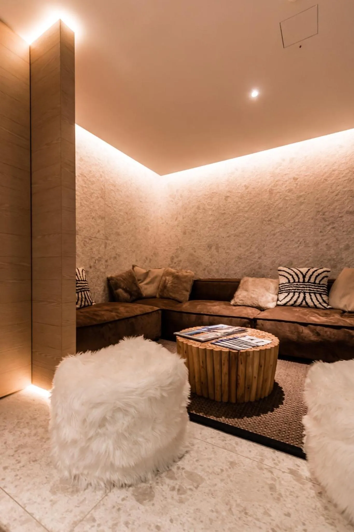 Seating area in The Base Andermatt