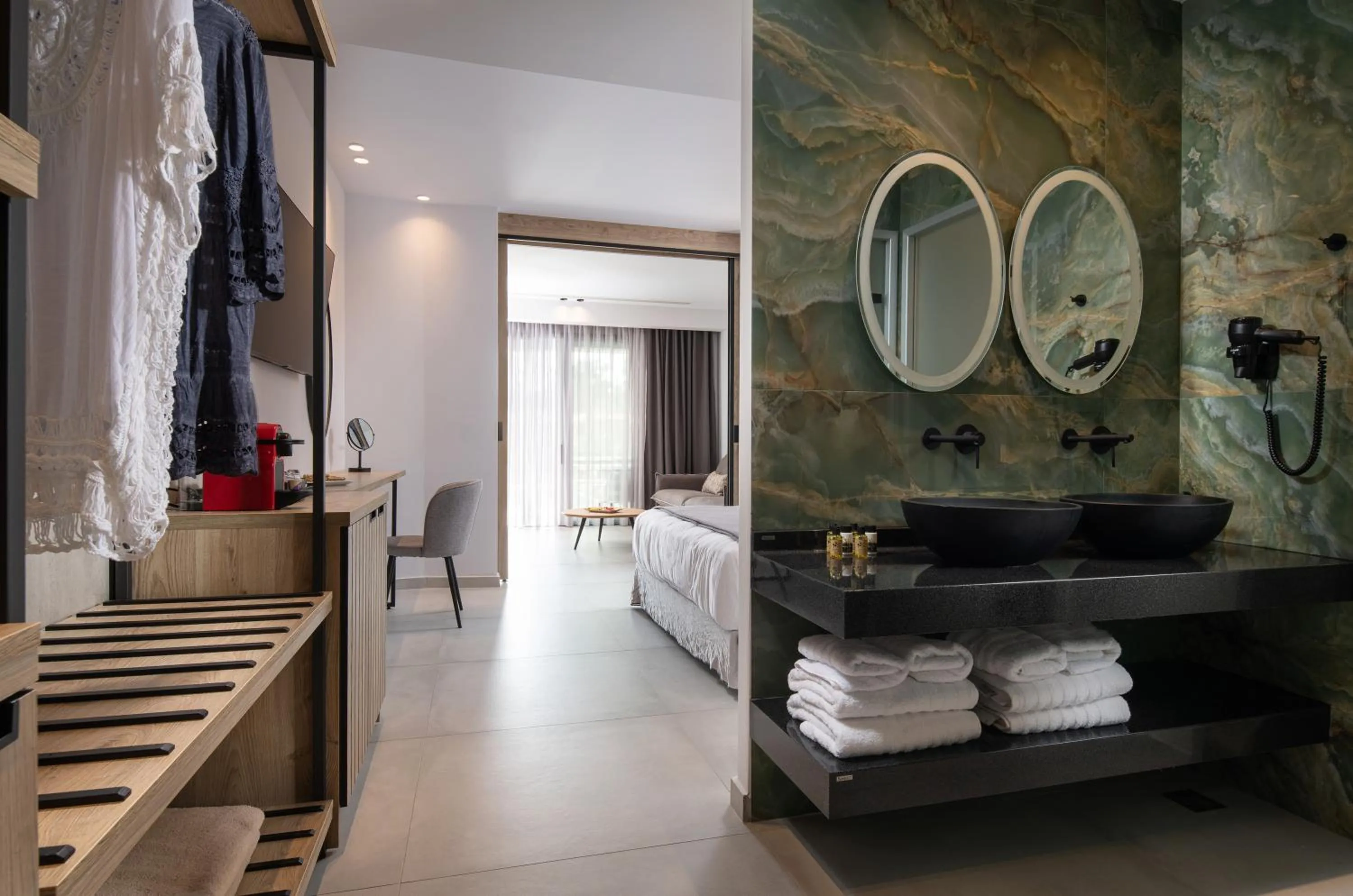 Bathroom in Lagomandra Luxury Suites with Private Pools