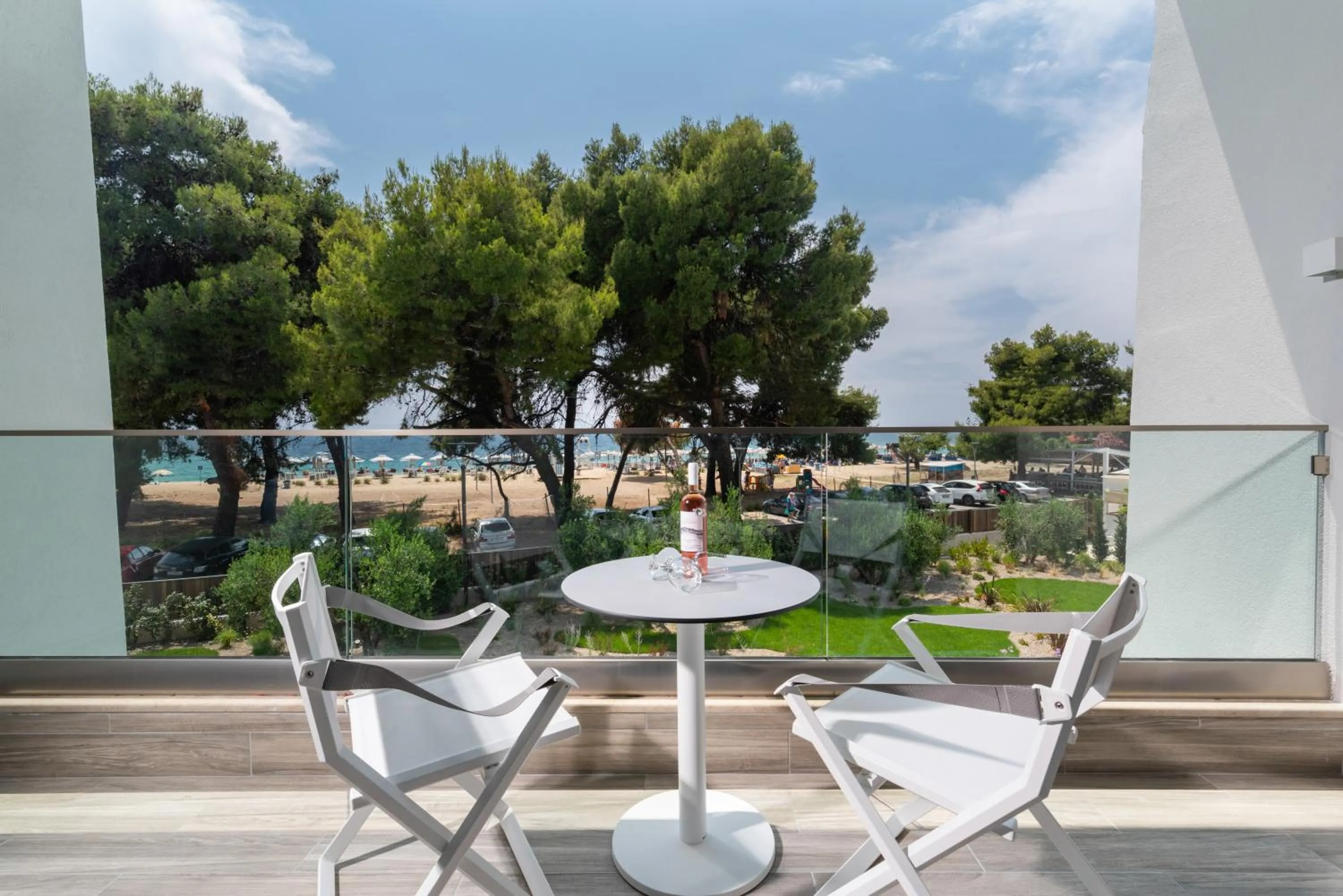 Patio in Lagomandra Luxury Suites with Private Pools