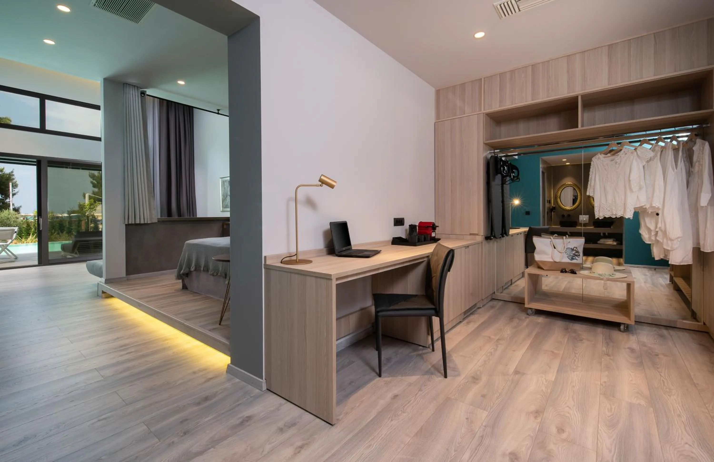 Living room in Lagomandra Luxury Suites with Private Pools