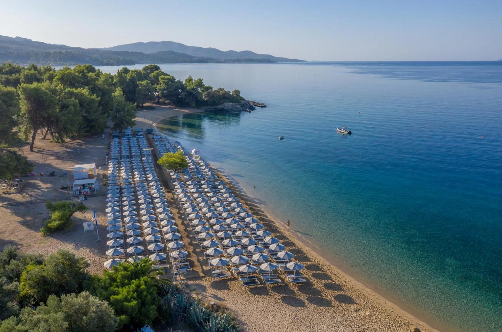 Bird's eye view in Lagomandra Luxury Suites with Private Pools