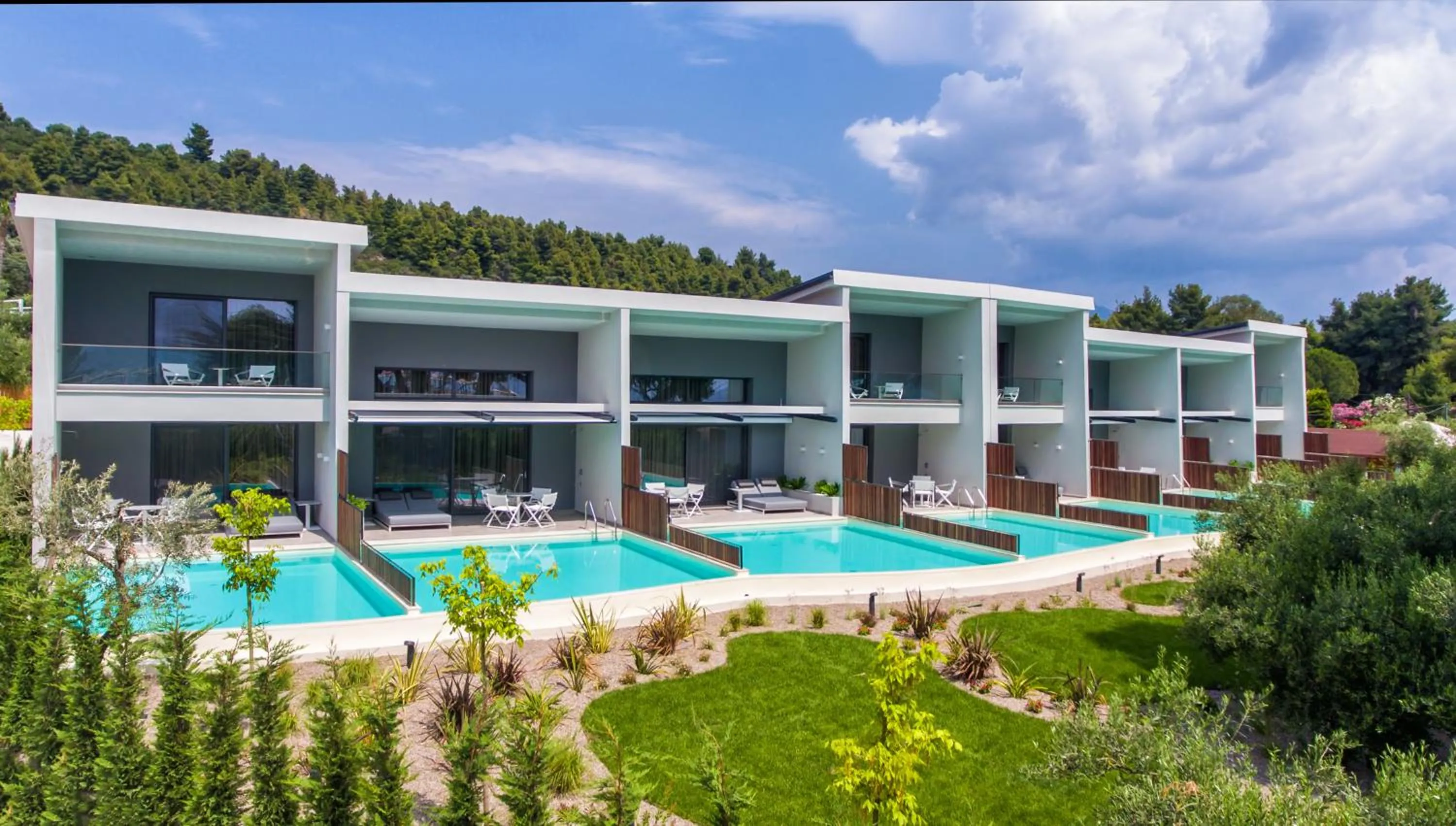 Property building in Lagomandra Luxury Suites with Private Pools