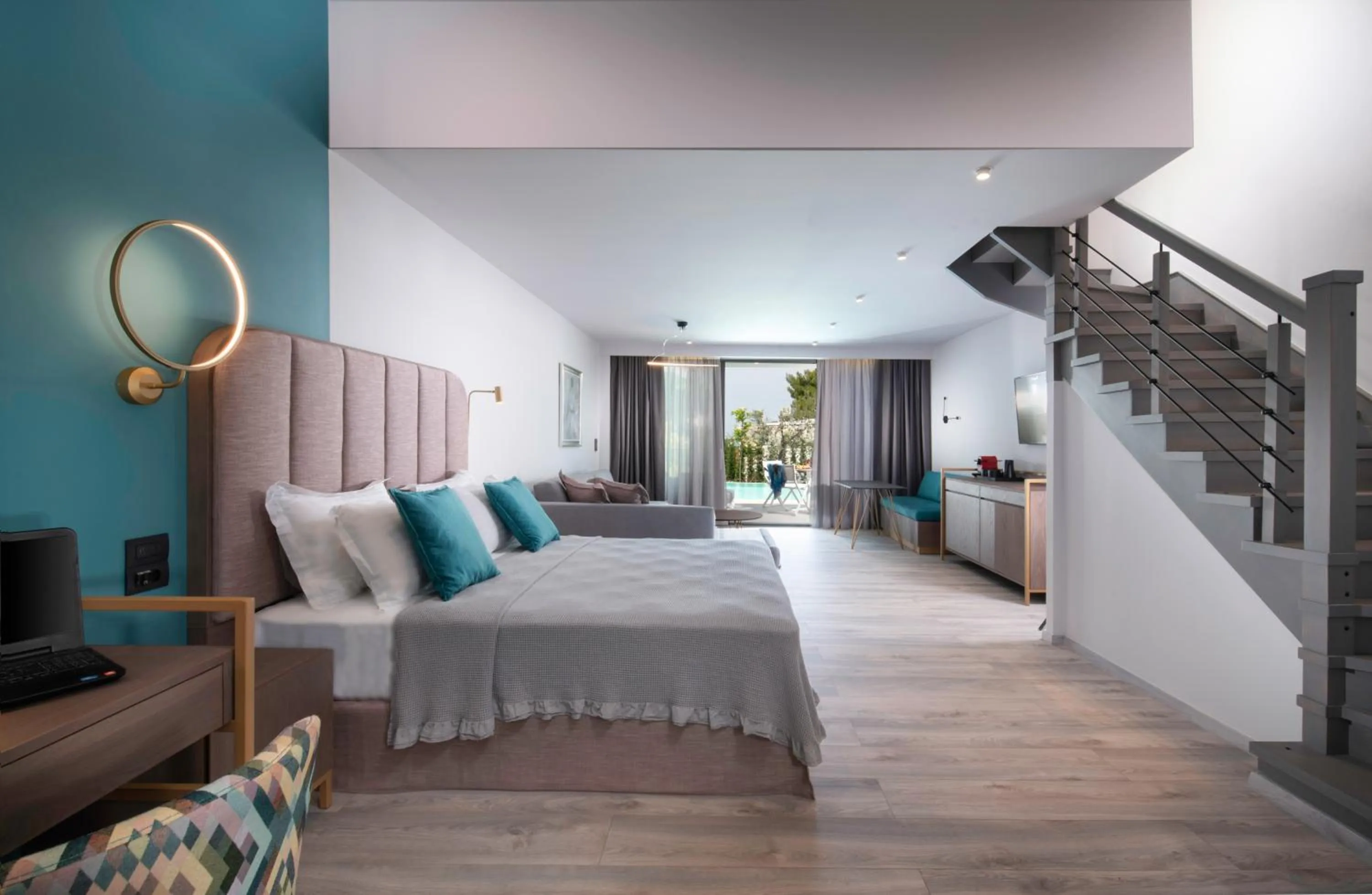 Photo of the whole room in Lagomandra Luxury Suites with Private Pools