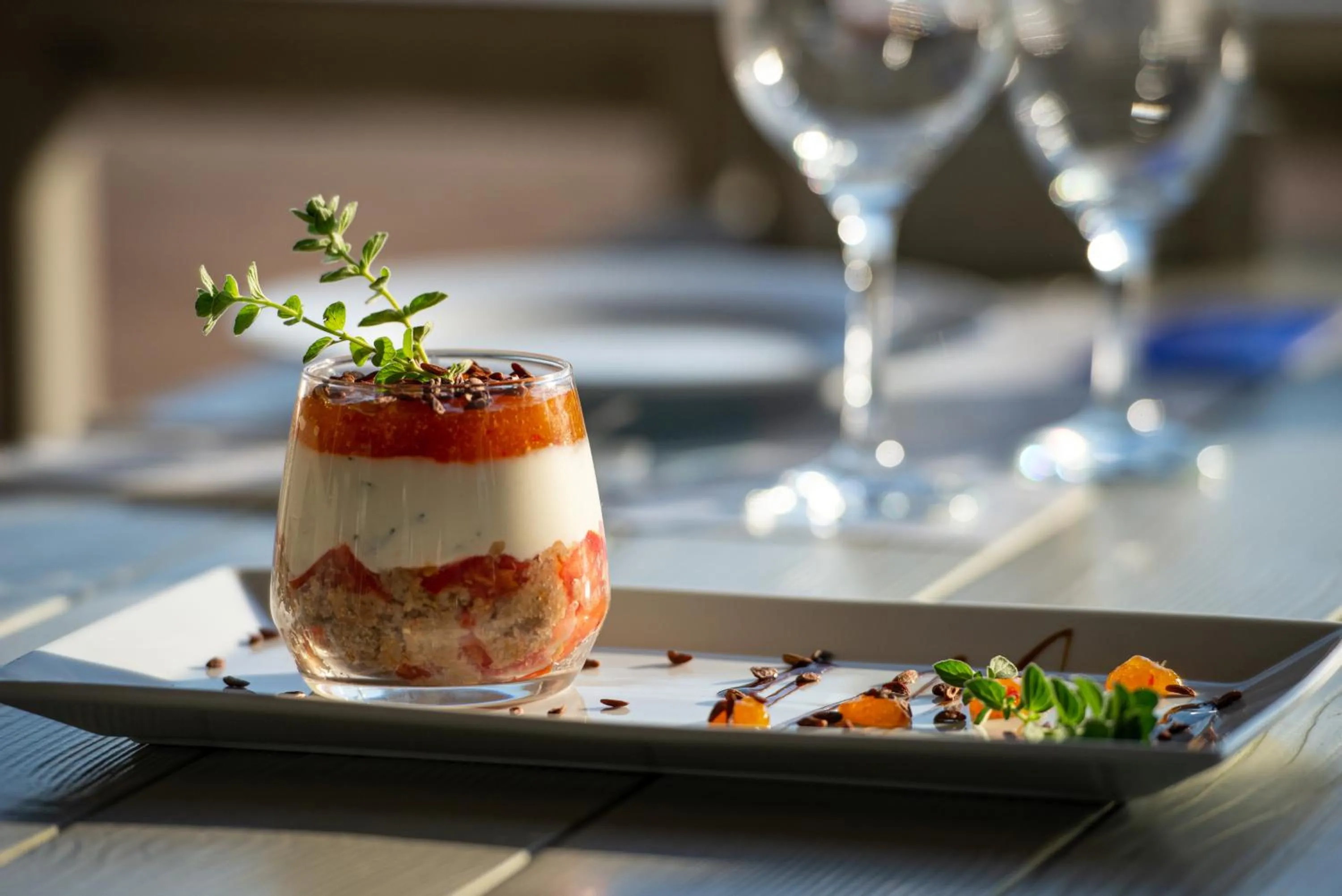 Food and drinks in Lagomandra Luxury Suites with Private Pools