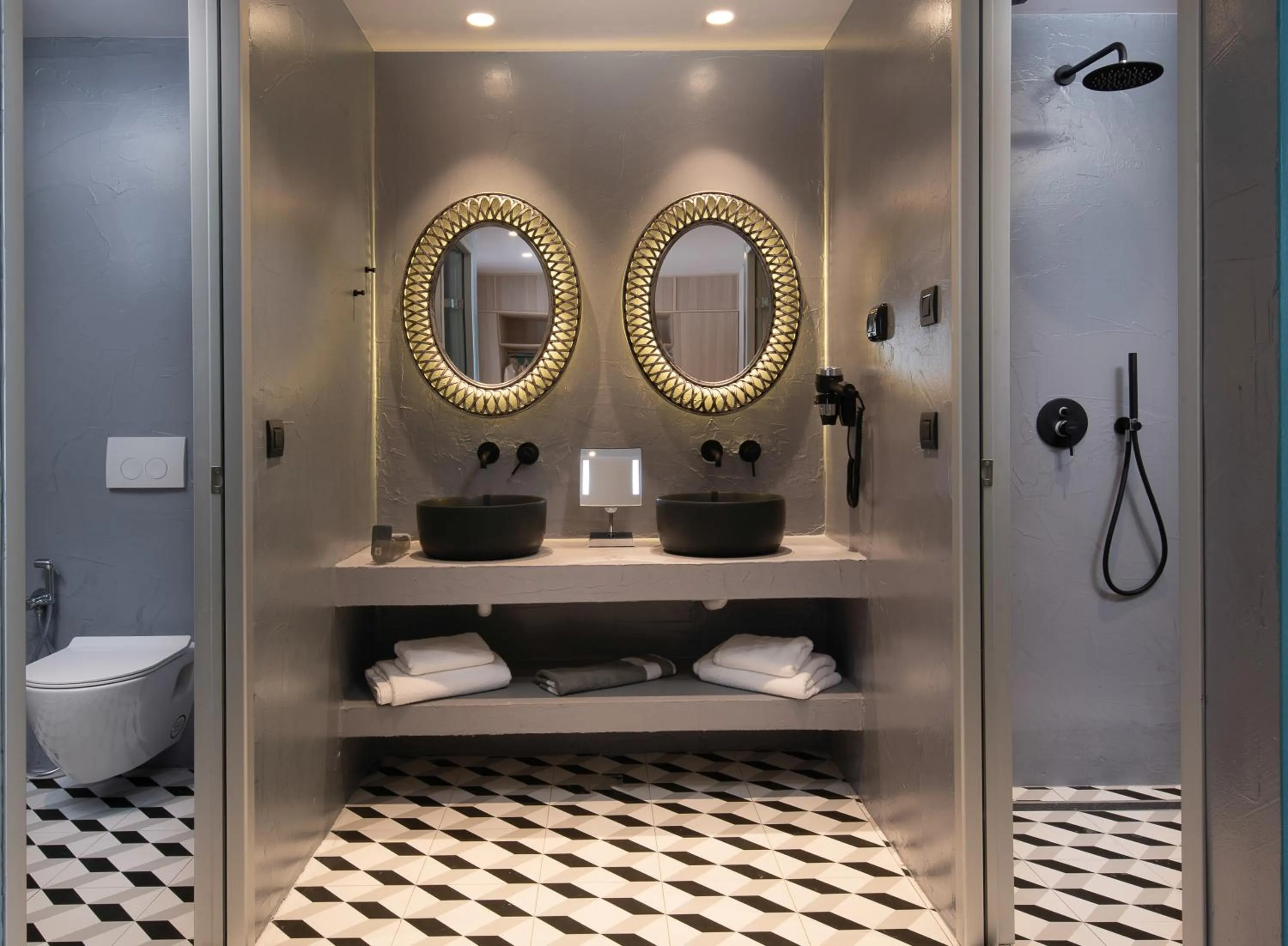 Bathroom in Lagomandra Luxury Suites with Private Pools