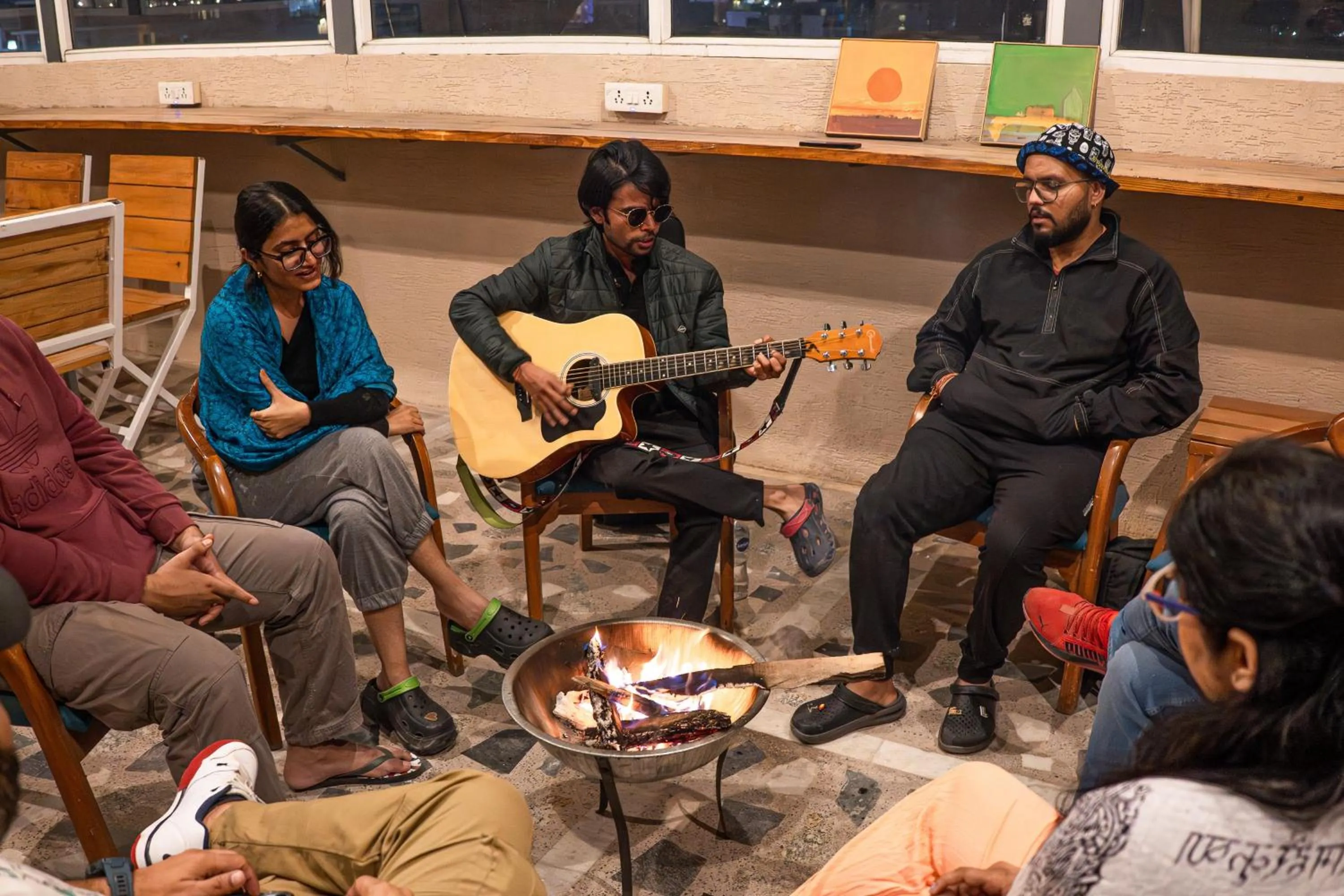 Balcony/Terrace in Trippme Rishikesh - Boutique Hostel, Tapovan