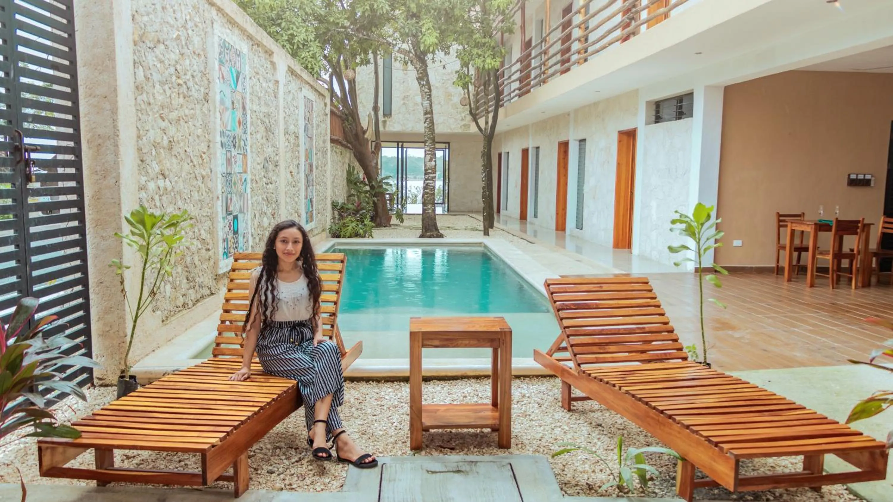 Patio in Hotel Itza Coba