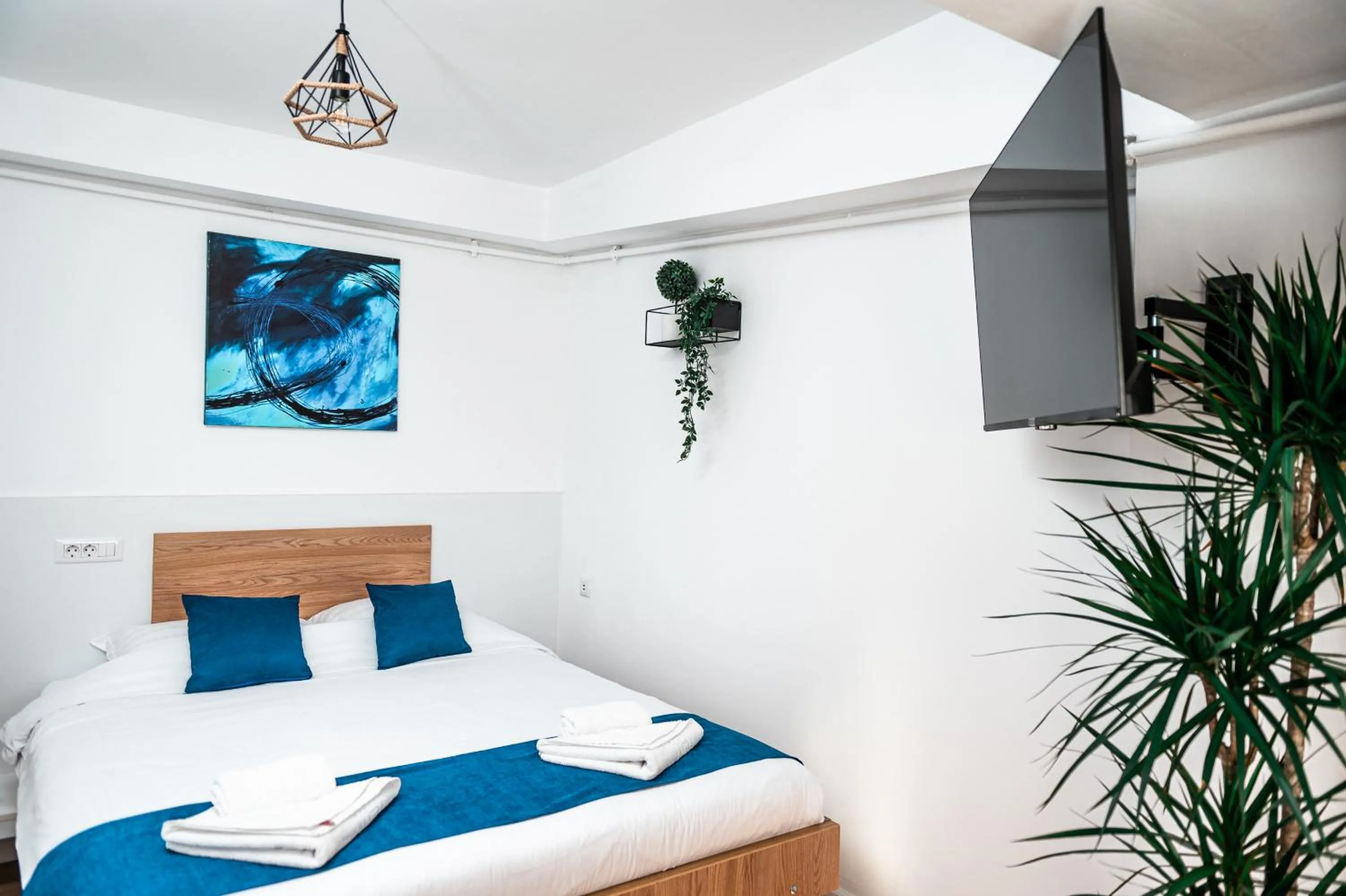 Bedroom, Bed in Puzzle Apartaments&Studios