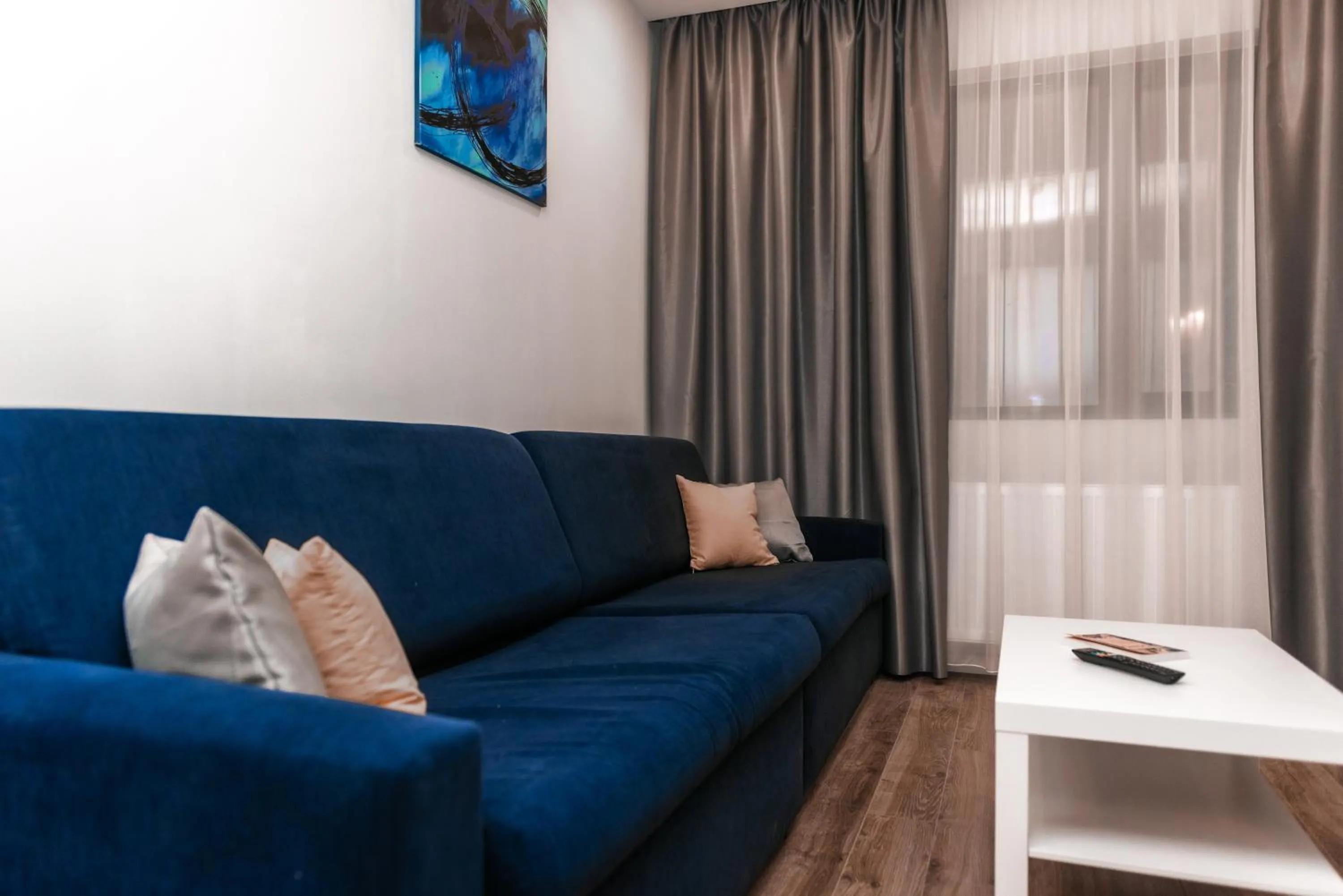 Seating area in Puzzle Apartaments&Studios