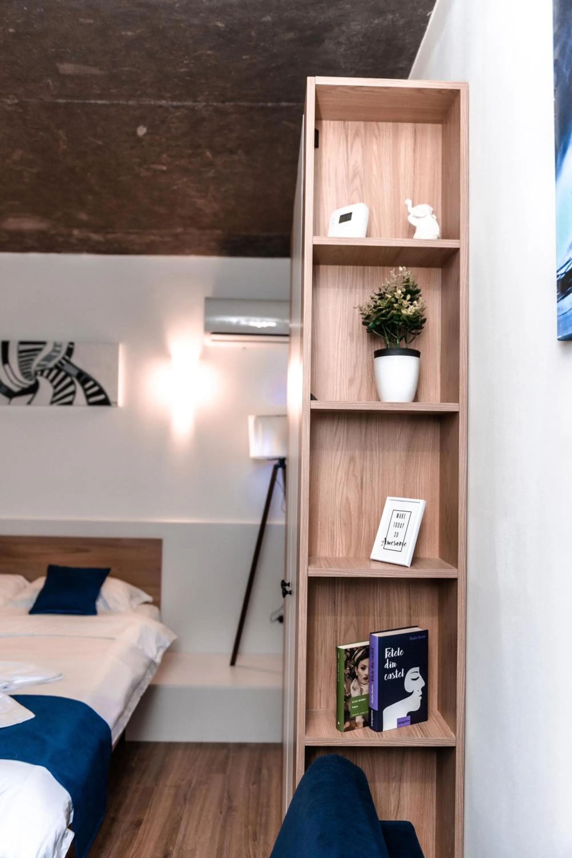 Bed in Puzzle Apartaments&Studios