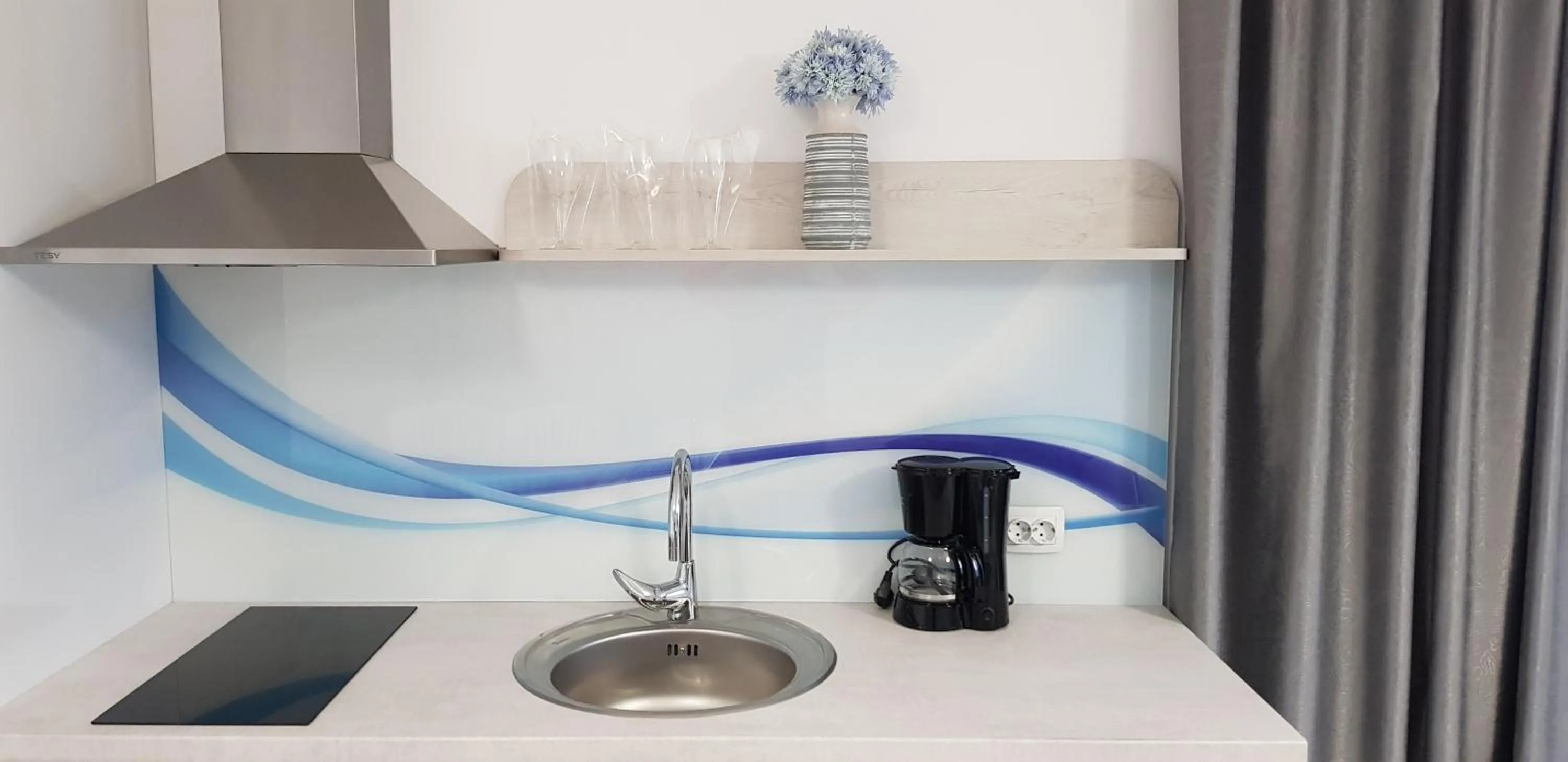 Kitchen or kitchenette in Aparthotel Olympus Plaza - SPA & Indoor Pool